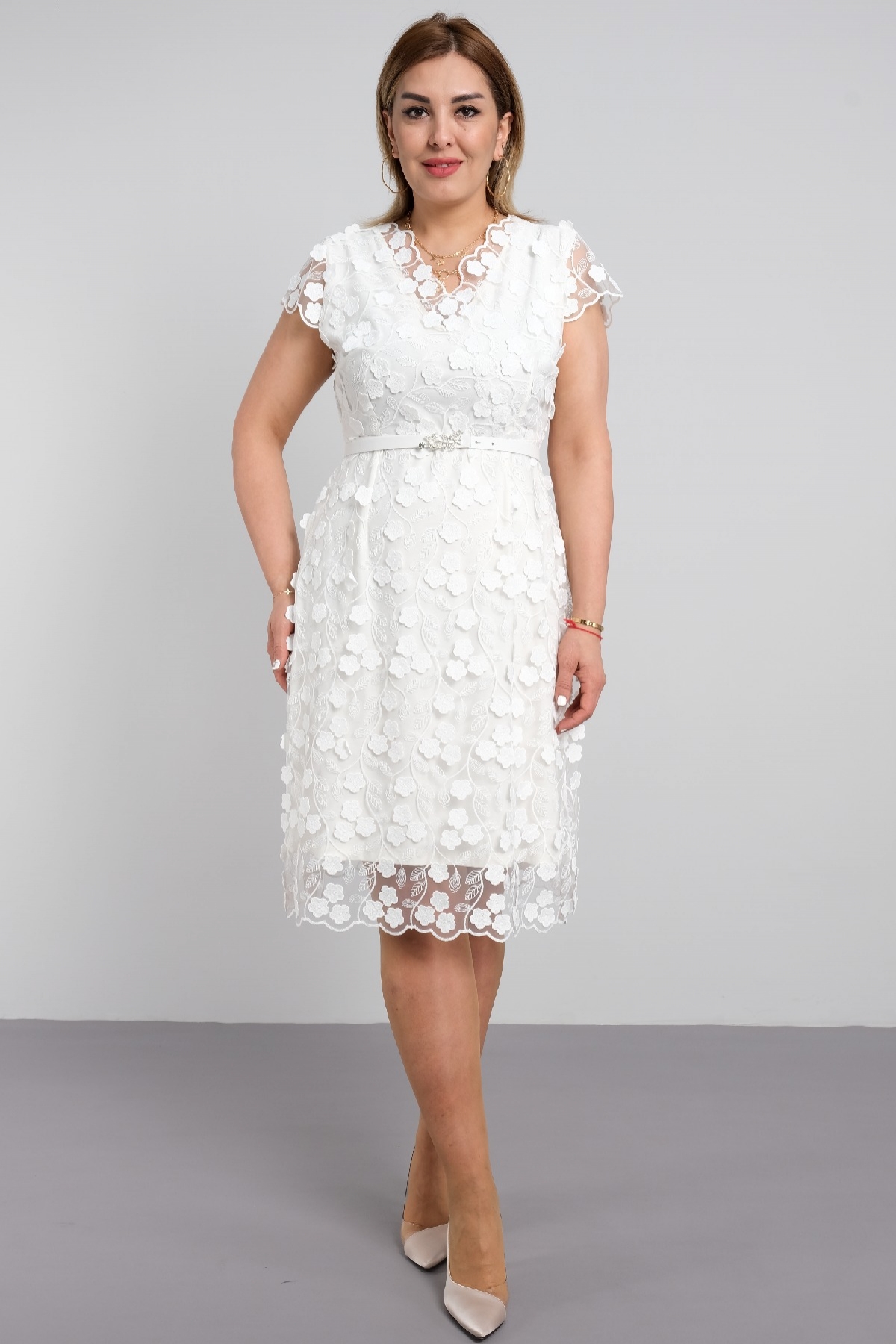 Casual Dresses-White