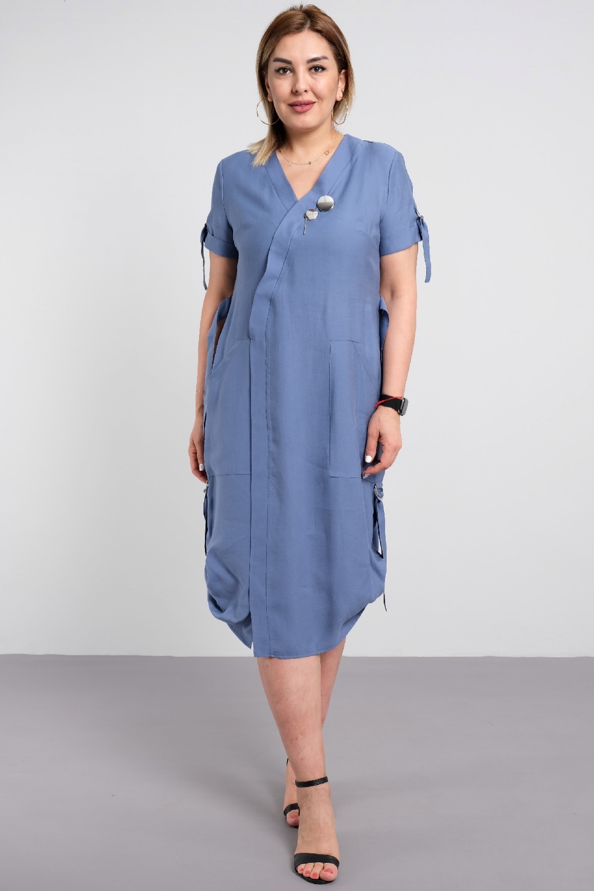 Casual Dresses-Blue