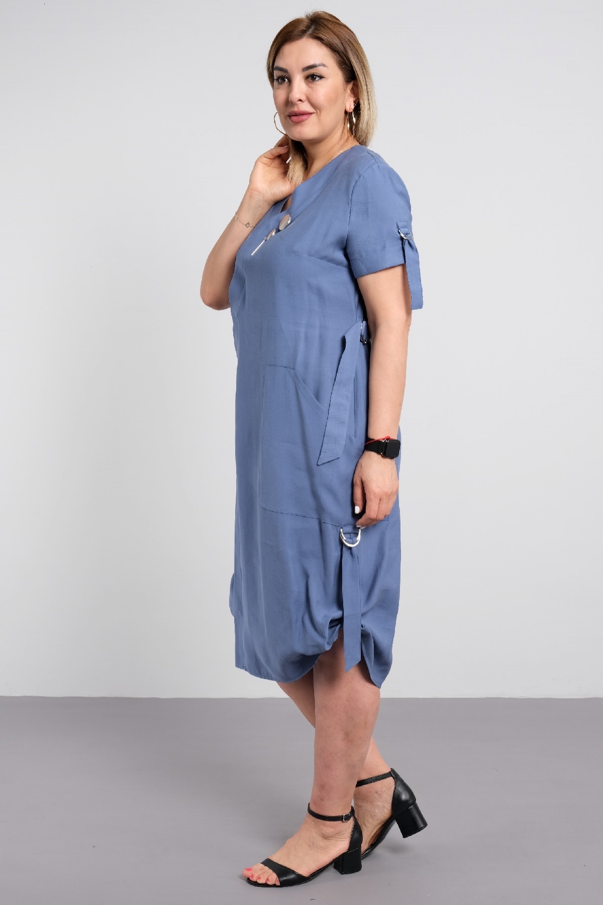Casual Dresses-Blue