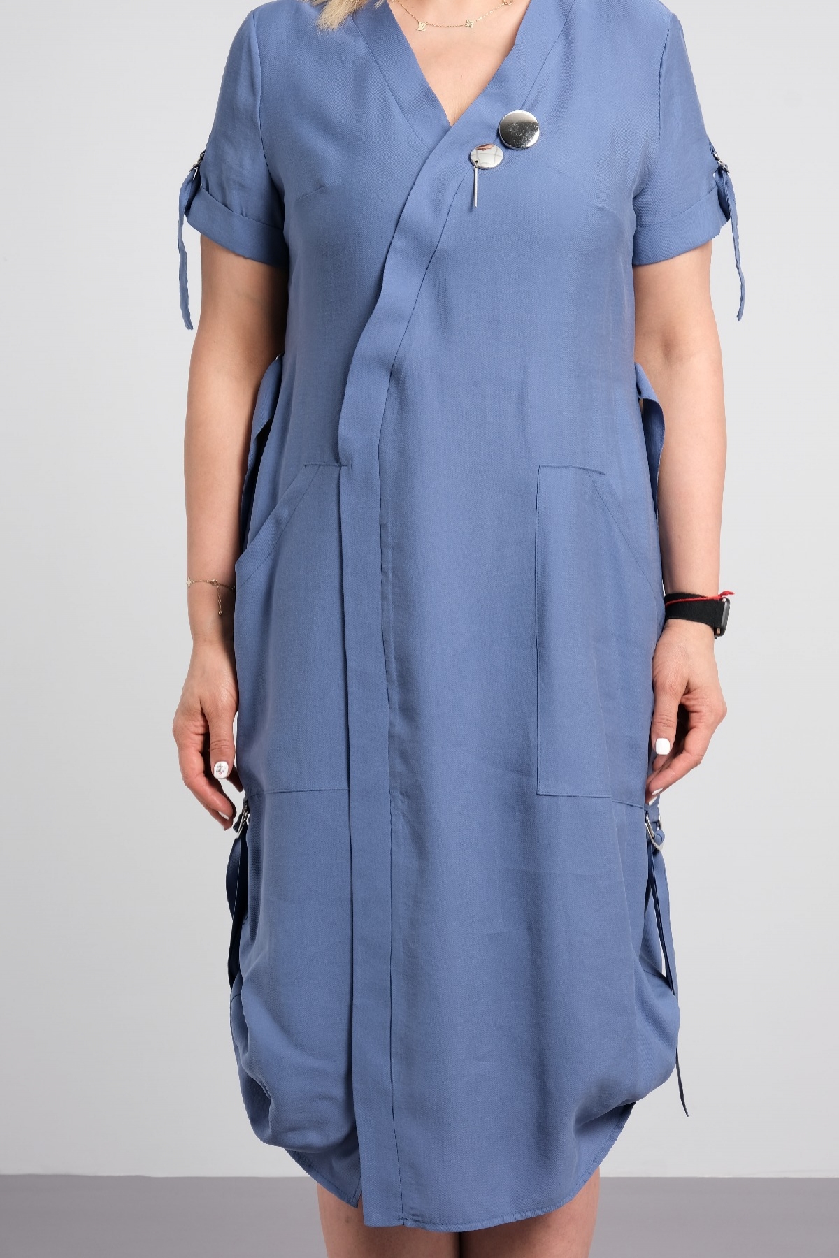 Casual Dresses-Blue