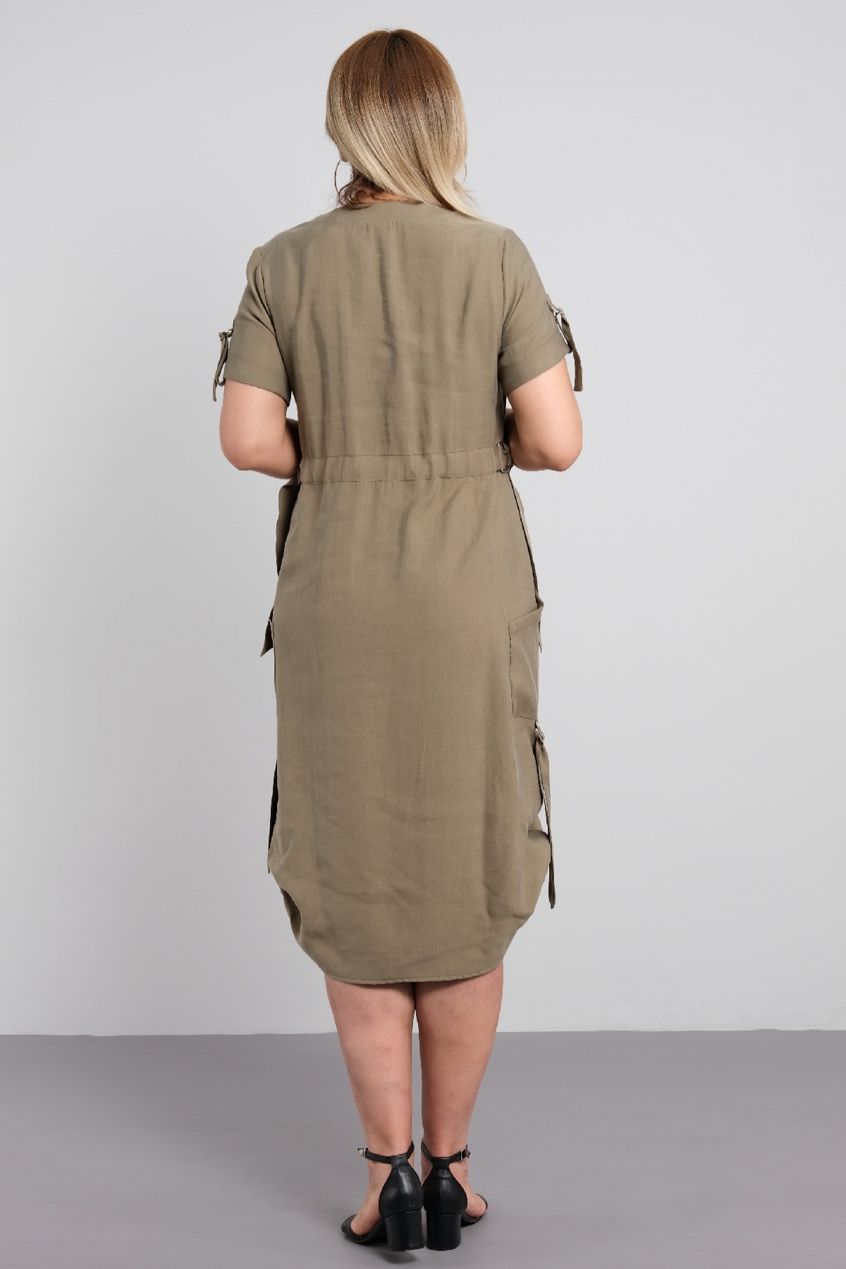 Casual Dresses-Khaki