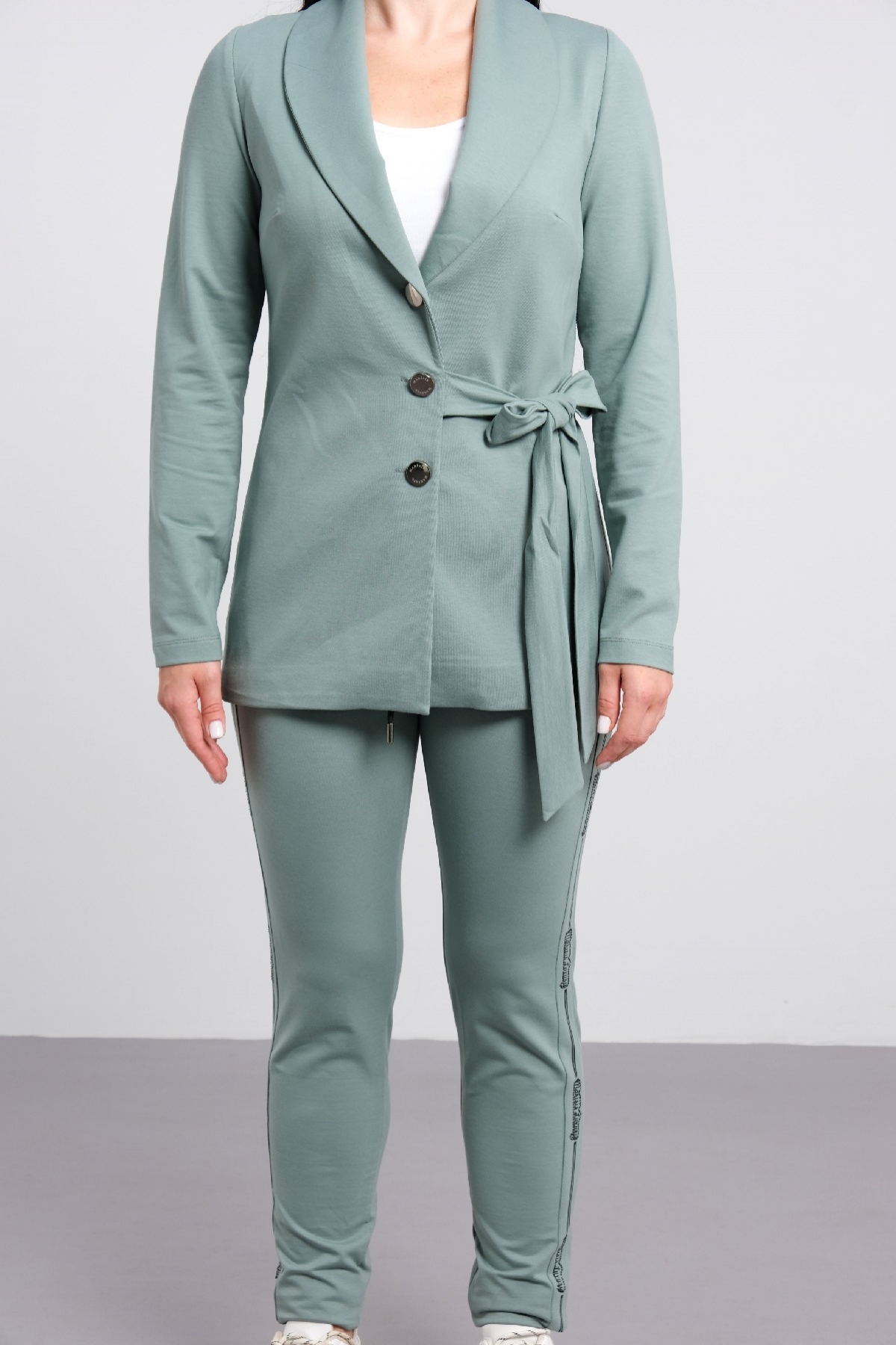 Two-Piece Suit-Petrol Green