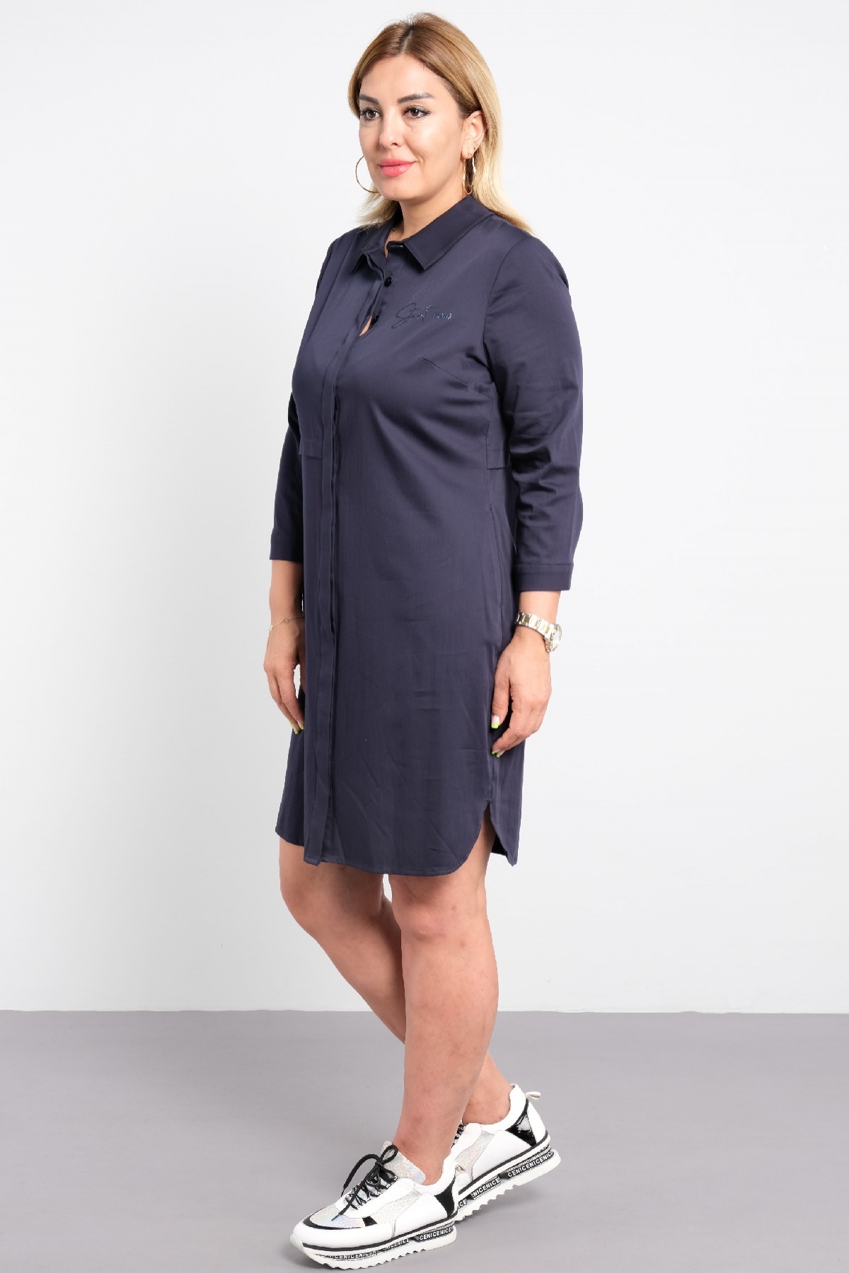 Casual Dresses-Dark Blue