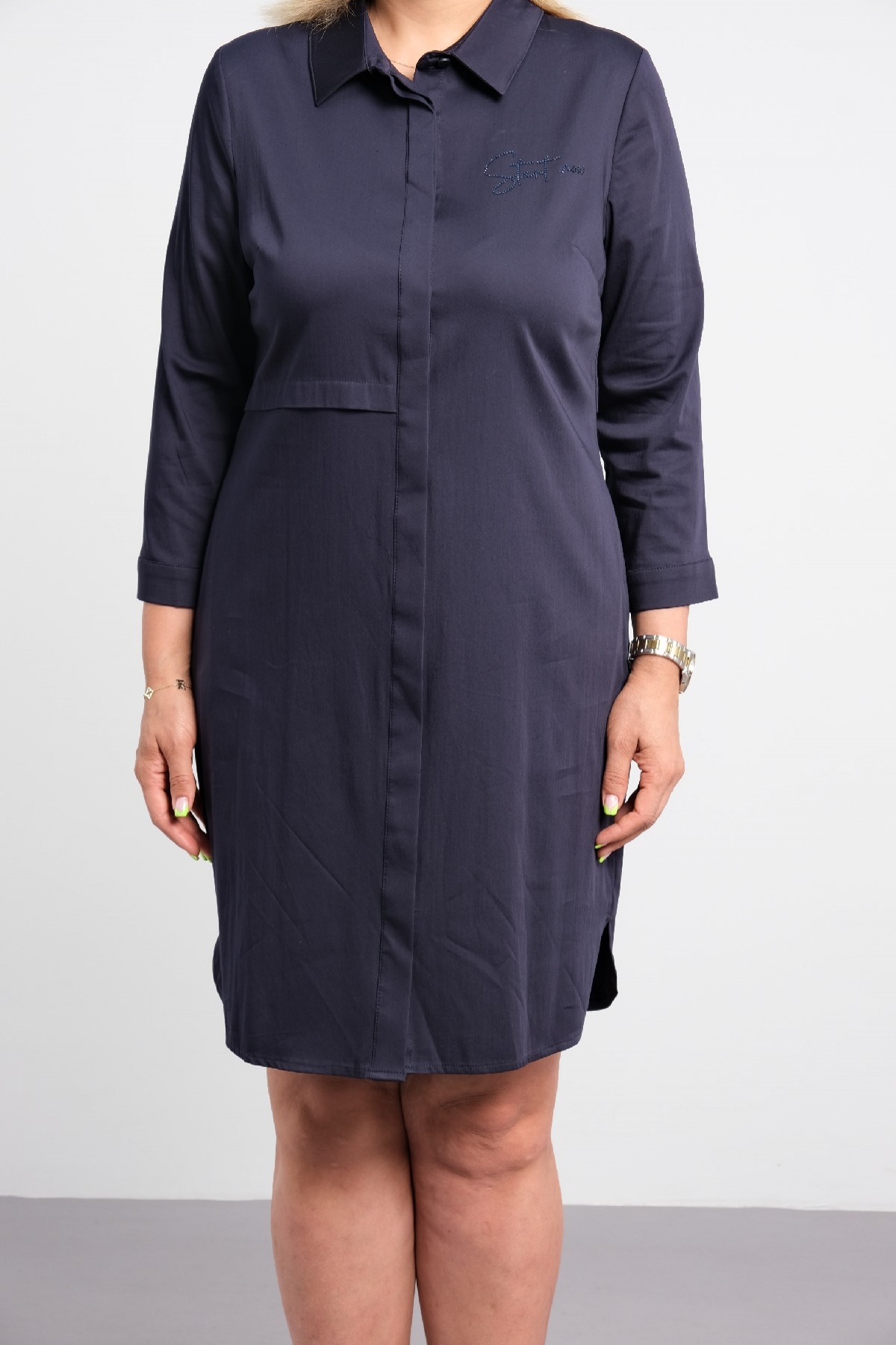 Casual Dresses-Dark Blue