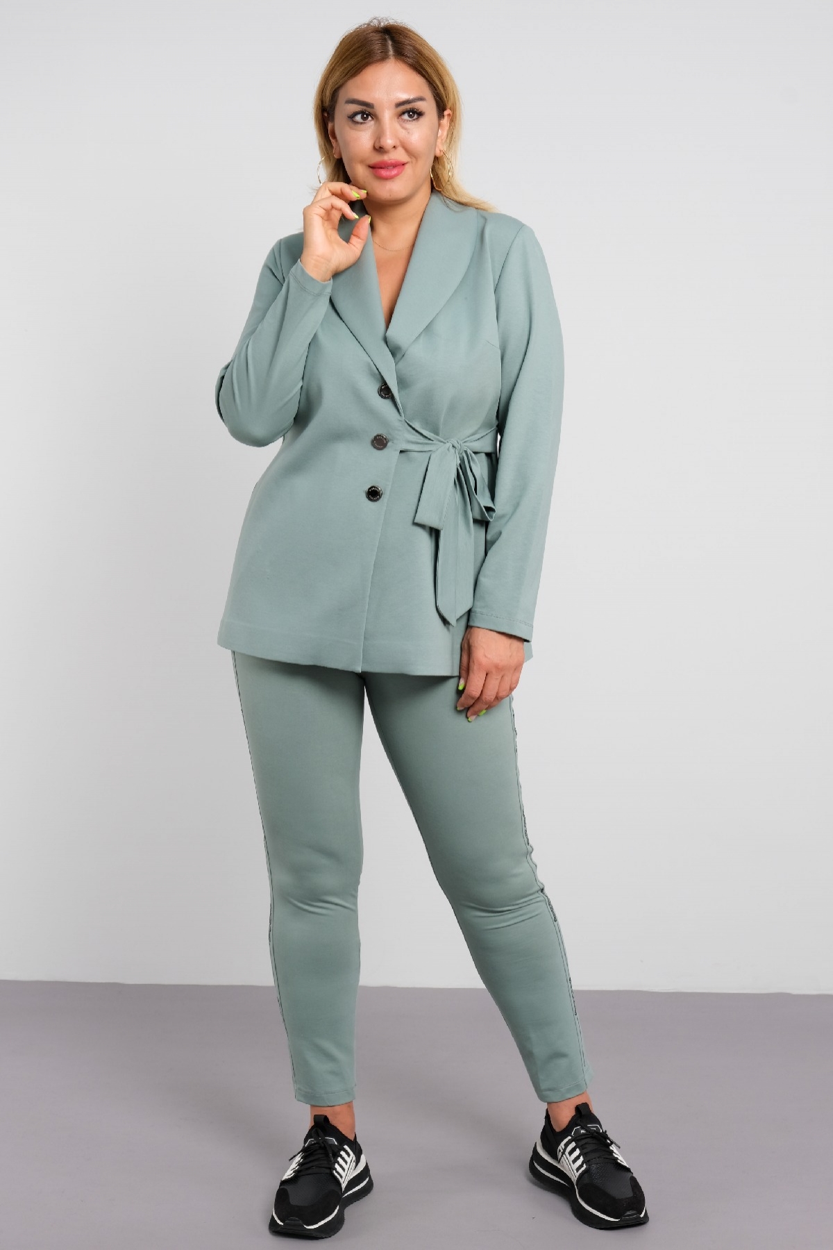 Two-Piece Suit-Petrol Green