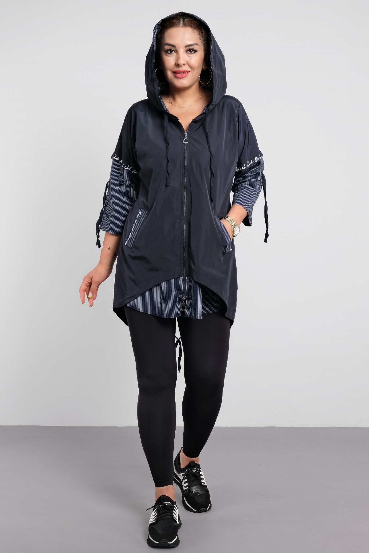 Trench Coats-Dark Blue