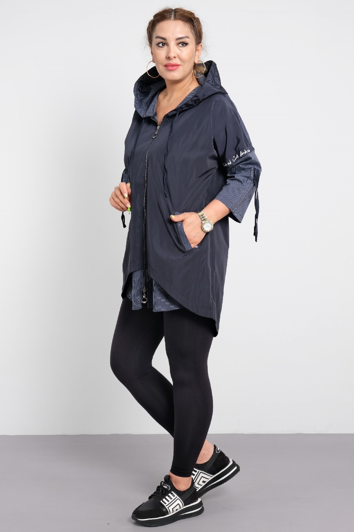 Trench Coats-Dark Blue