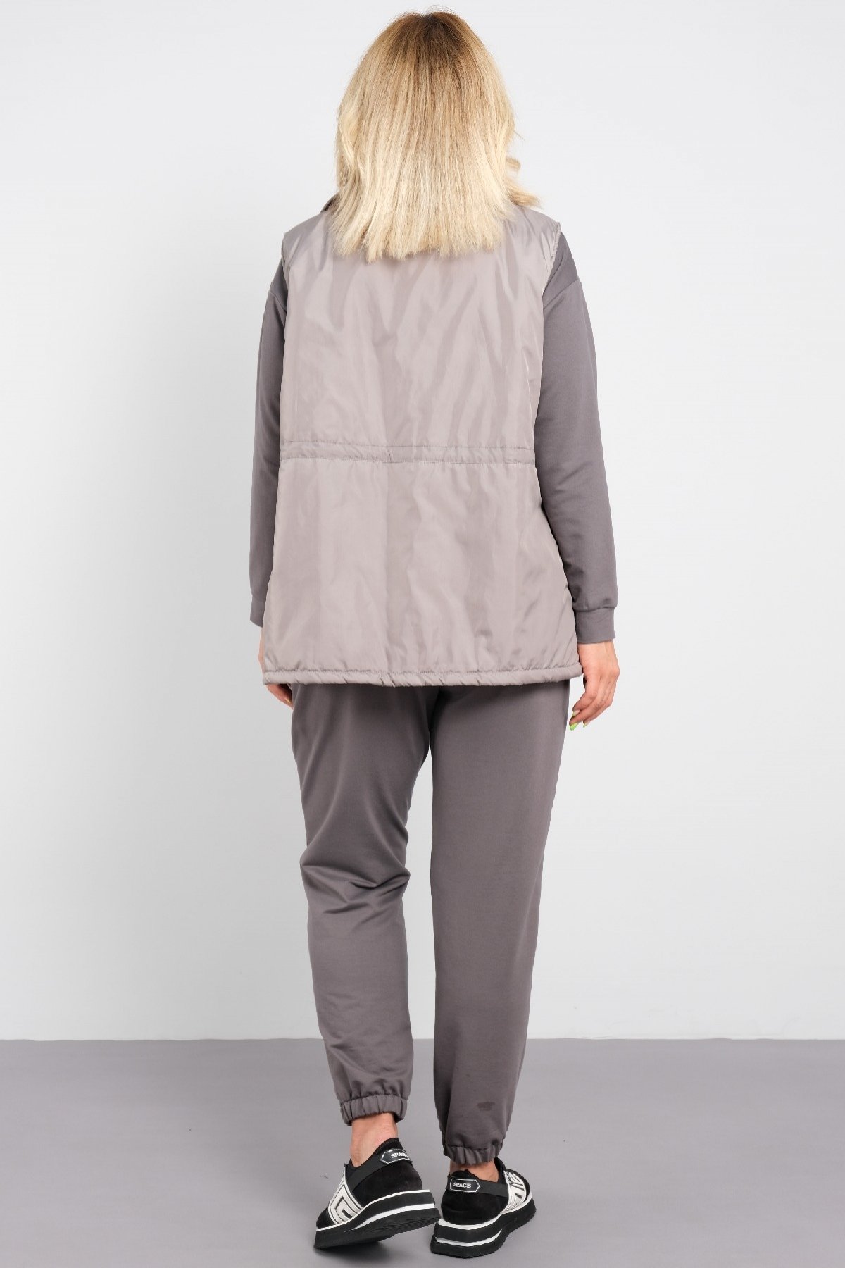 Women's 3 Piece Suits-Grey
