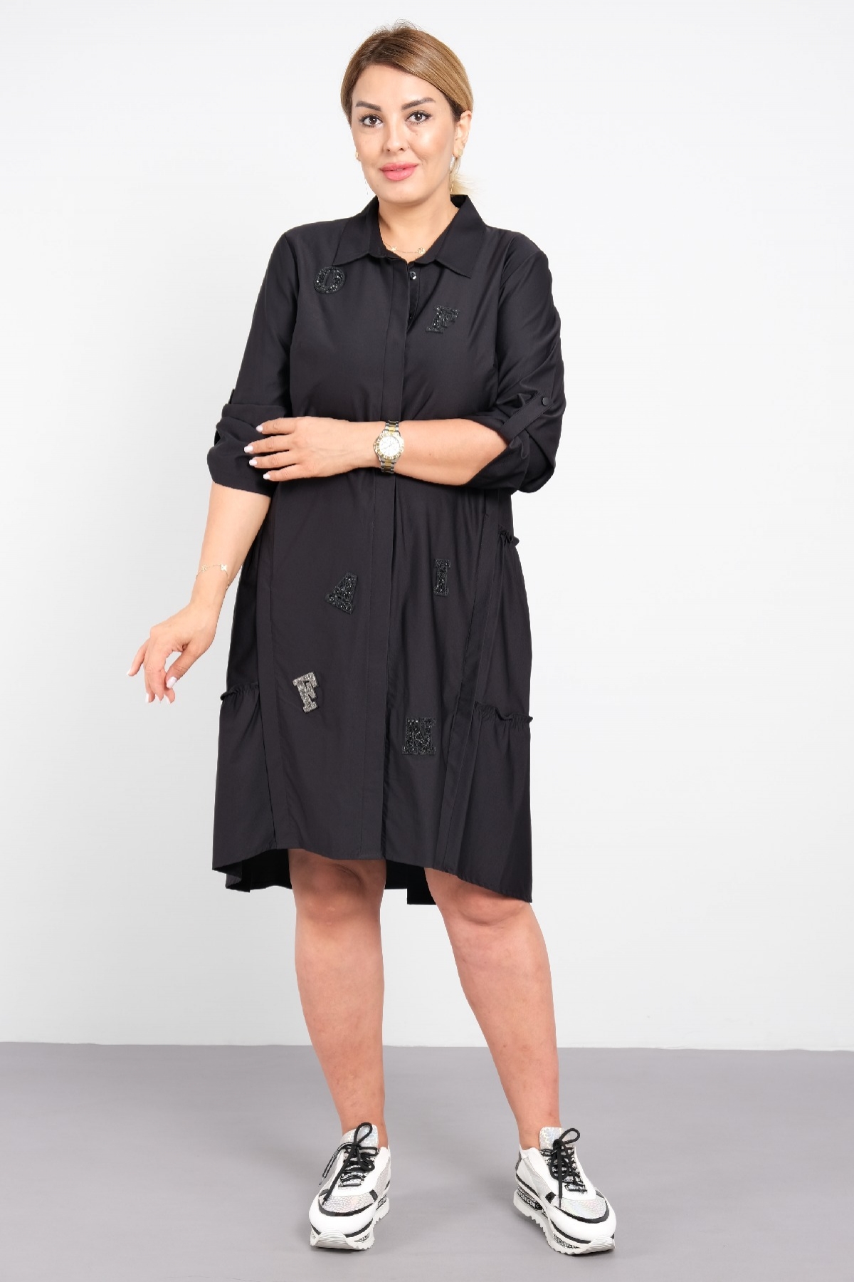 Casual Dresses-Black