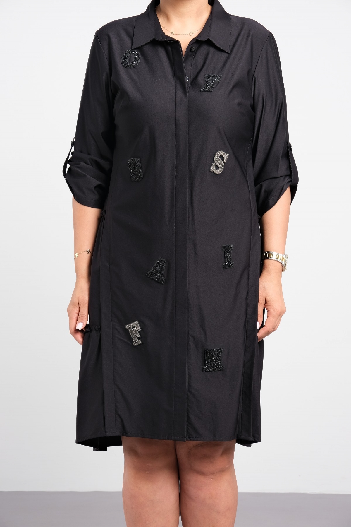 Casual Dresses-Black