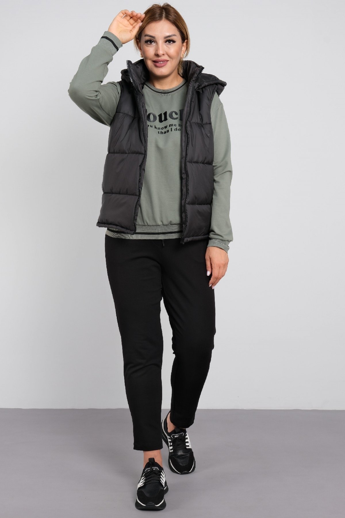 Women's 3 Piece Suits-Petrol Green