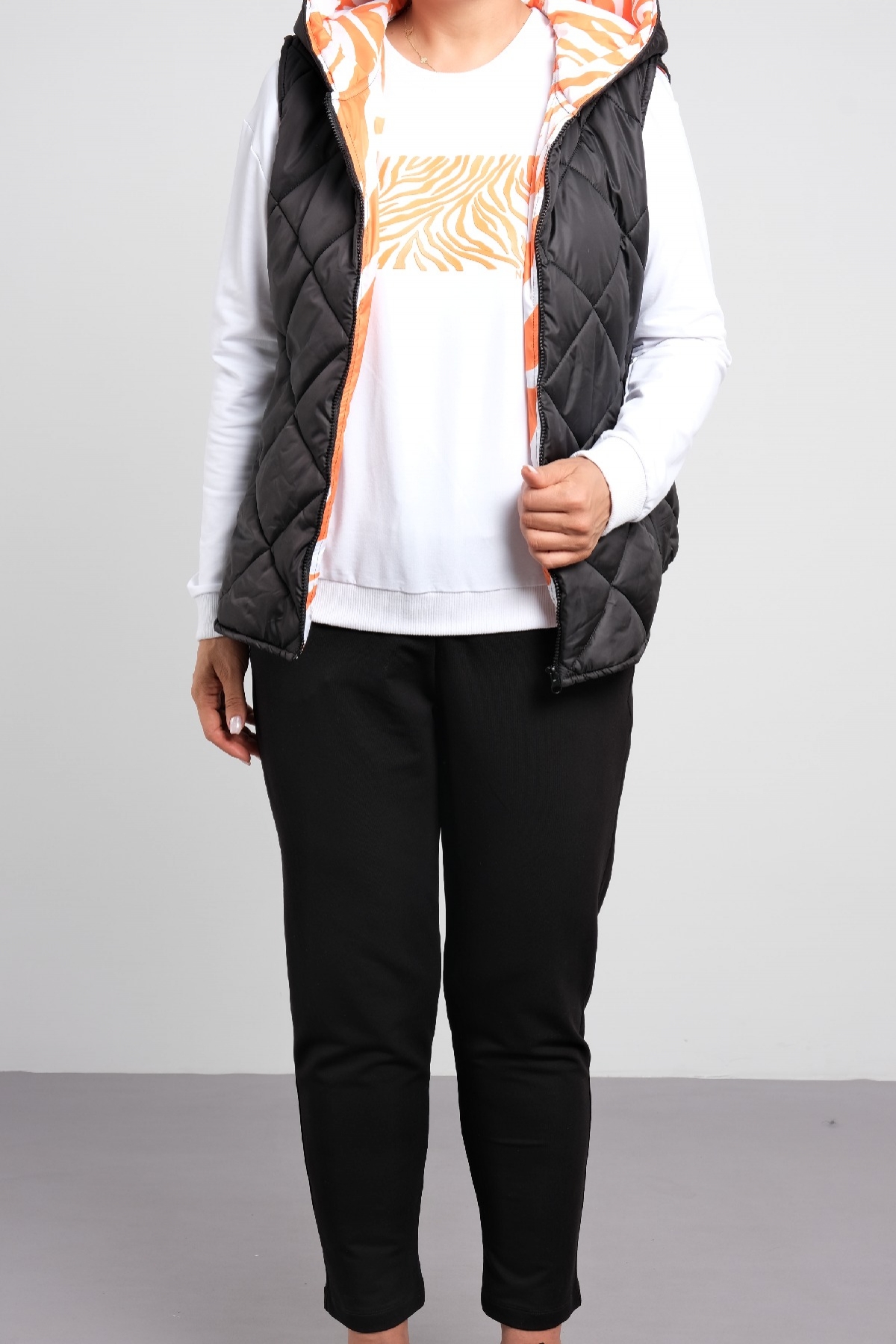 Women's 3 Piece Suits-Orange