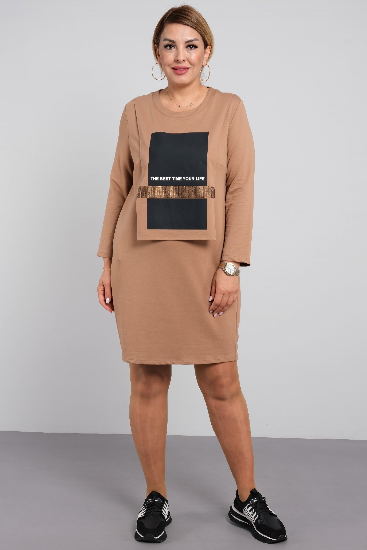 Casual Dresses-Mink
