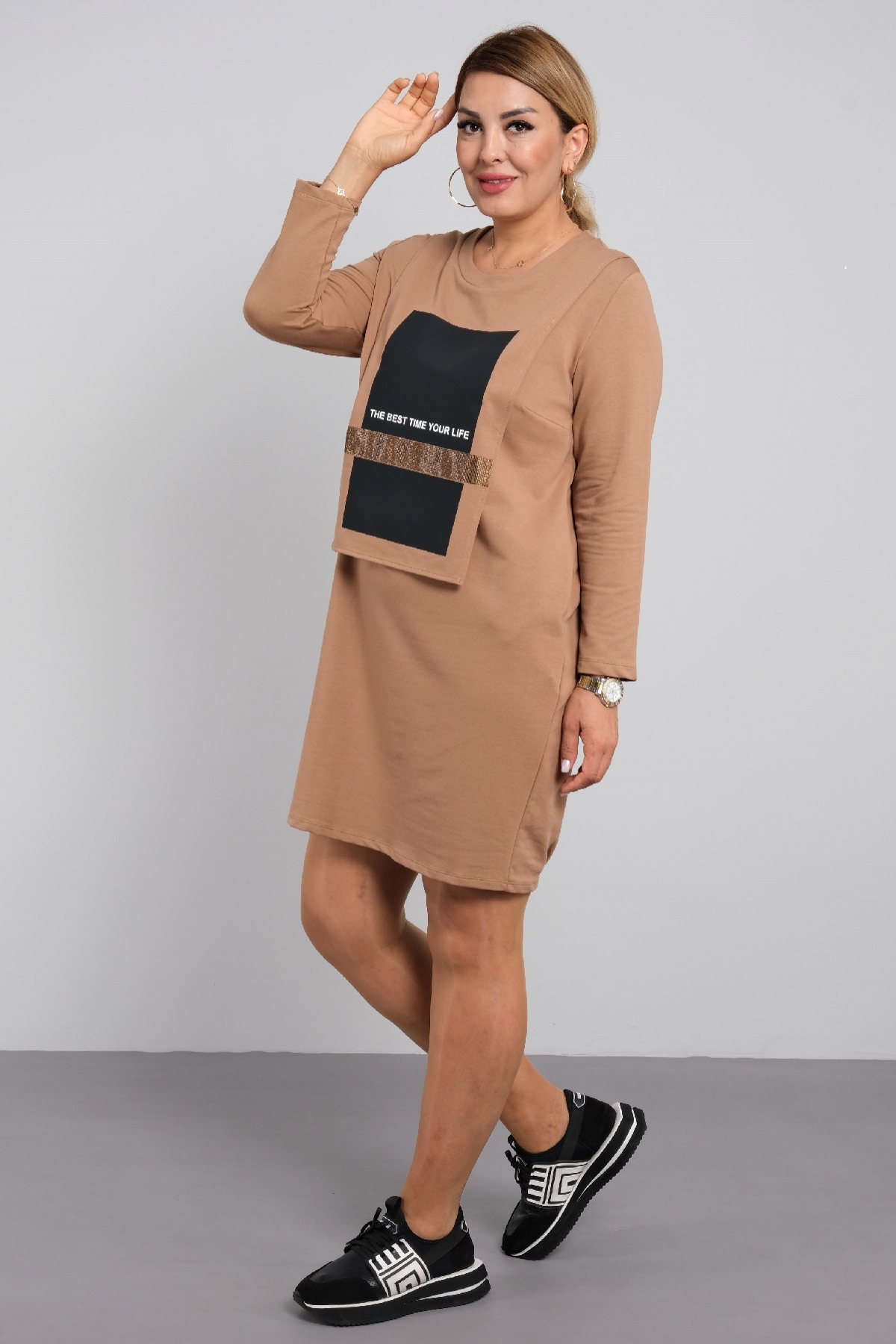 Casual Dresses-Mink