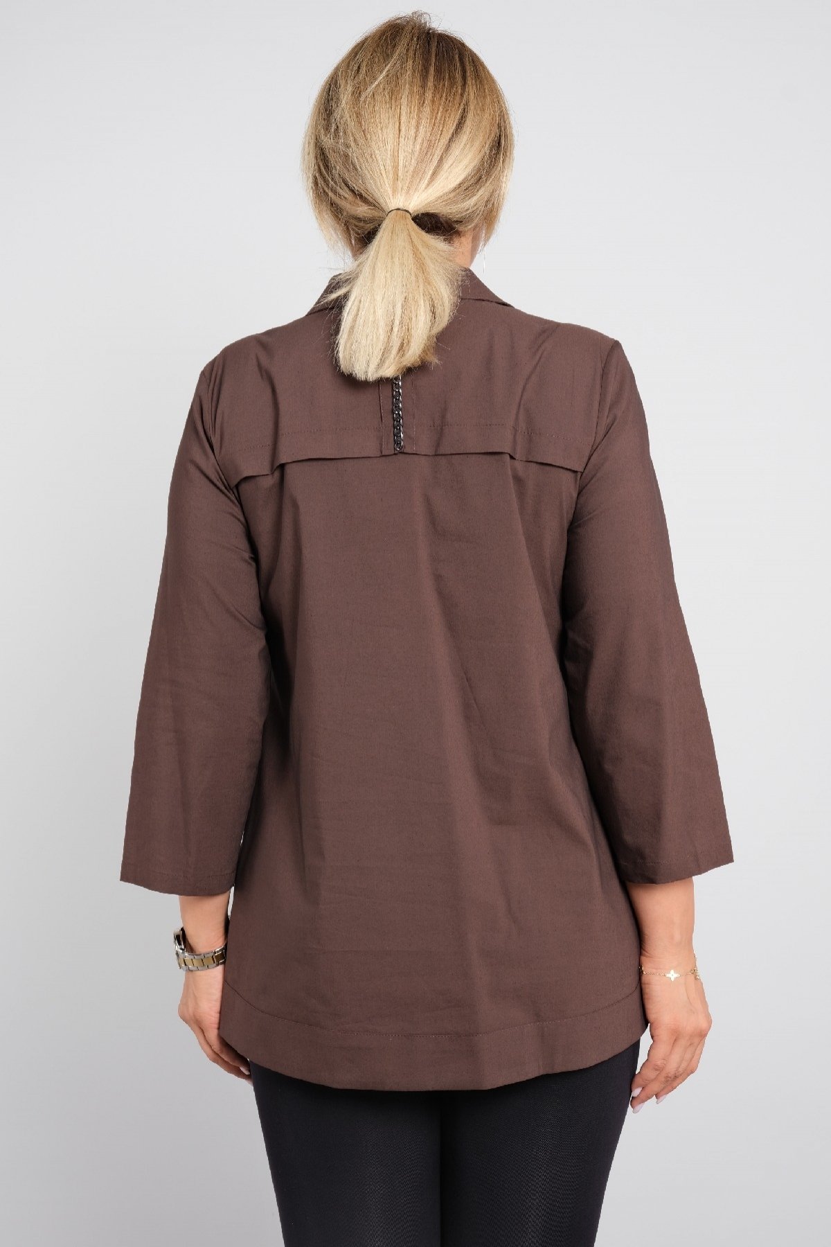 Рубашка-Коричневый