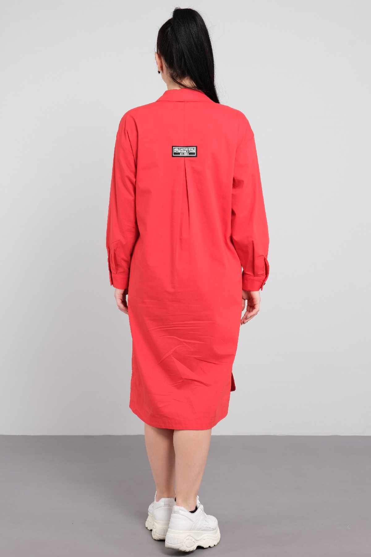 Casual Dresses-Red