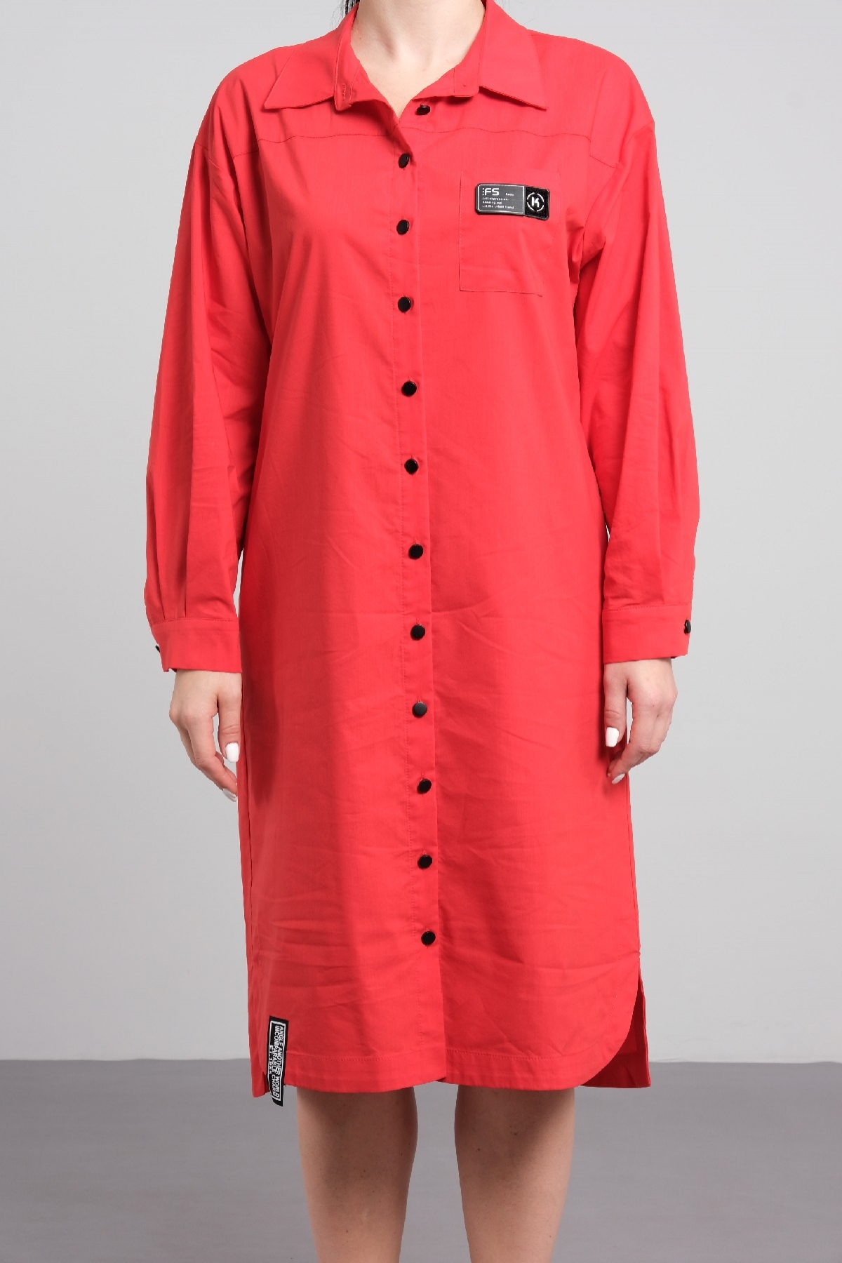 Casual Dresses-Red