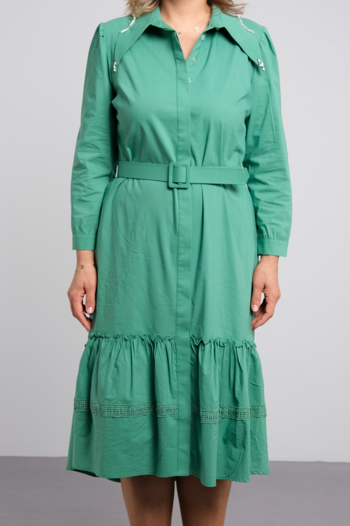 Casual Dresses-Green
