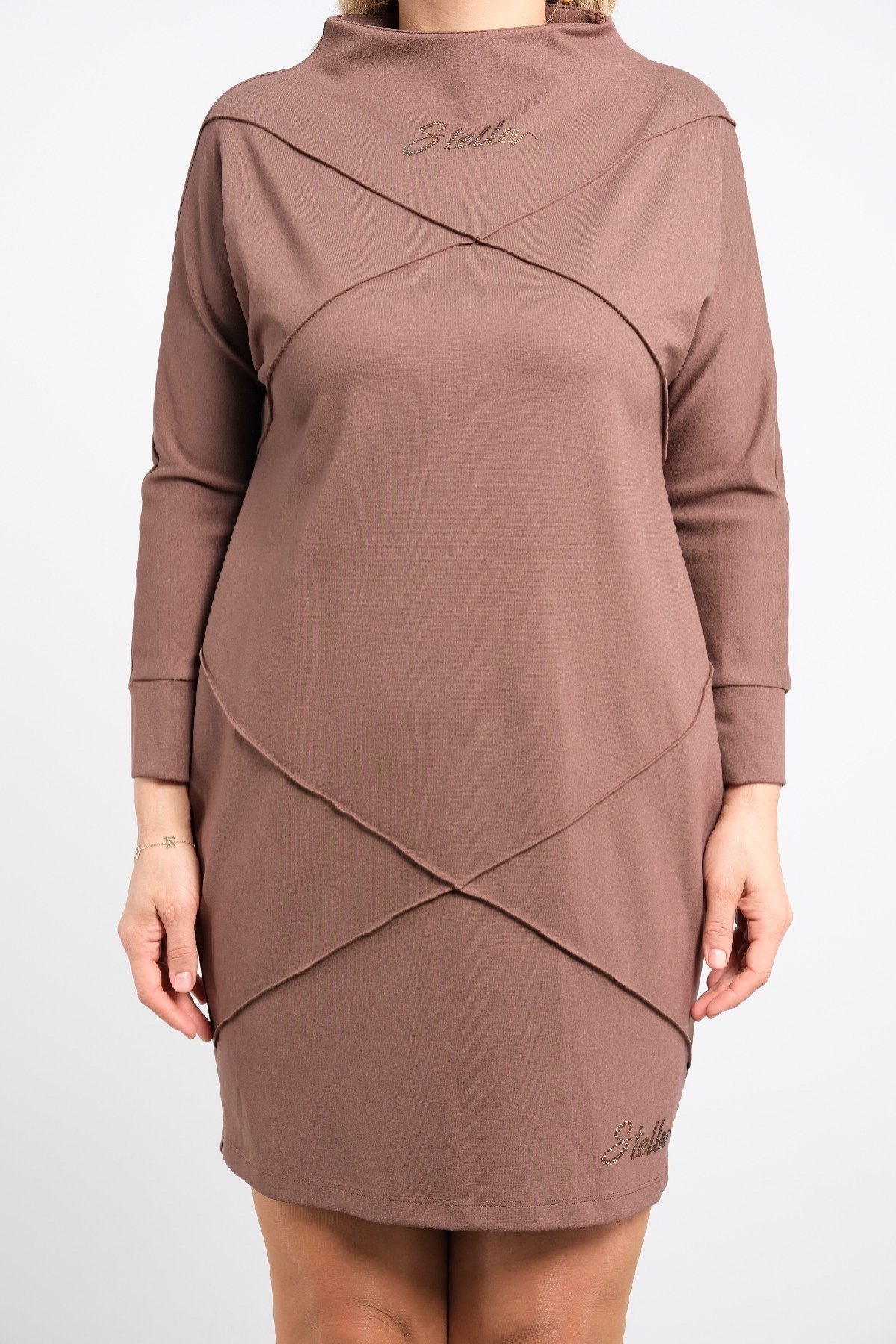 Casual Dresses-Brown