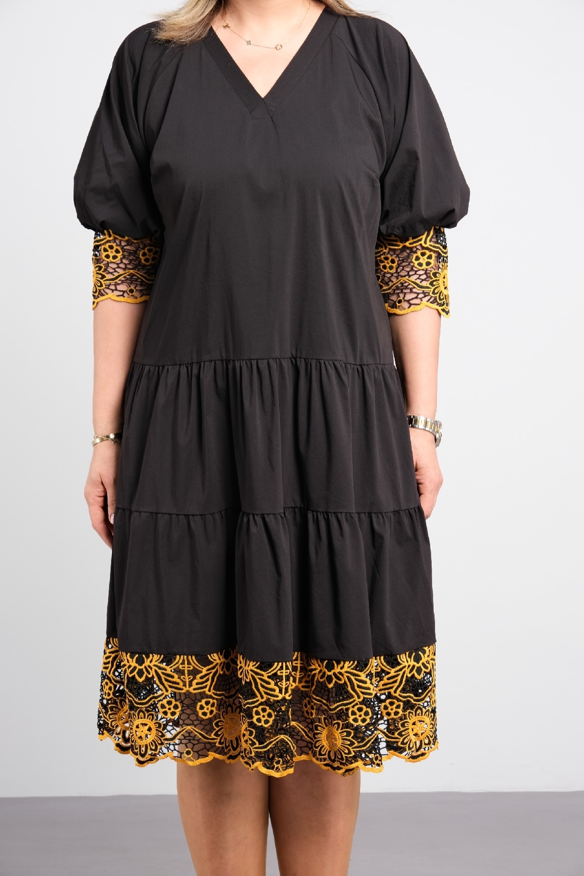 Casual Dresses-Yellow