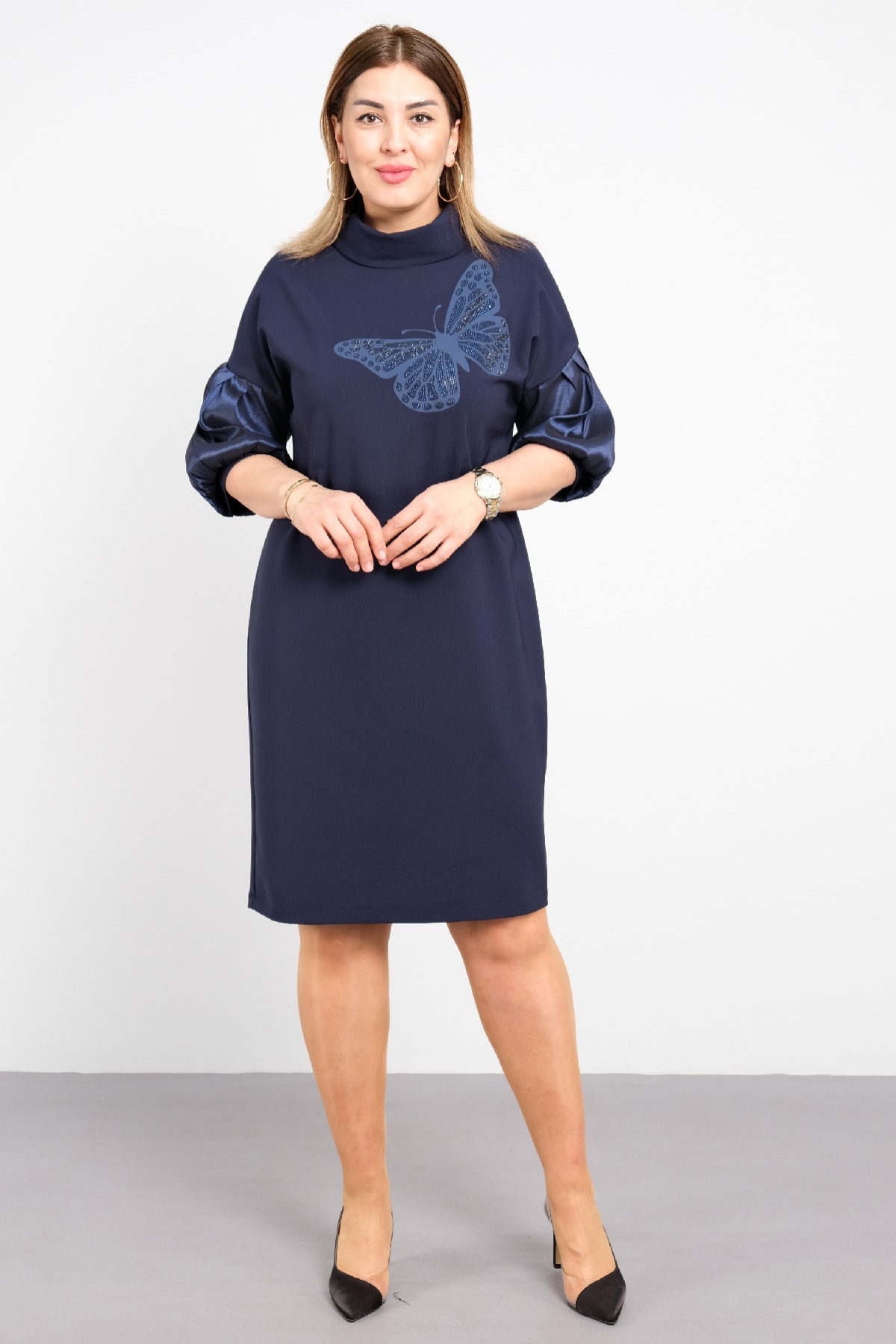 Casual Dresses-Dark Blue