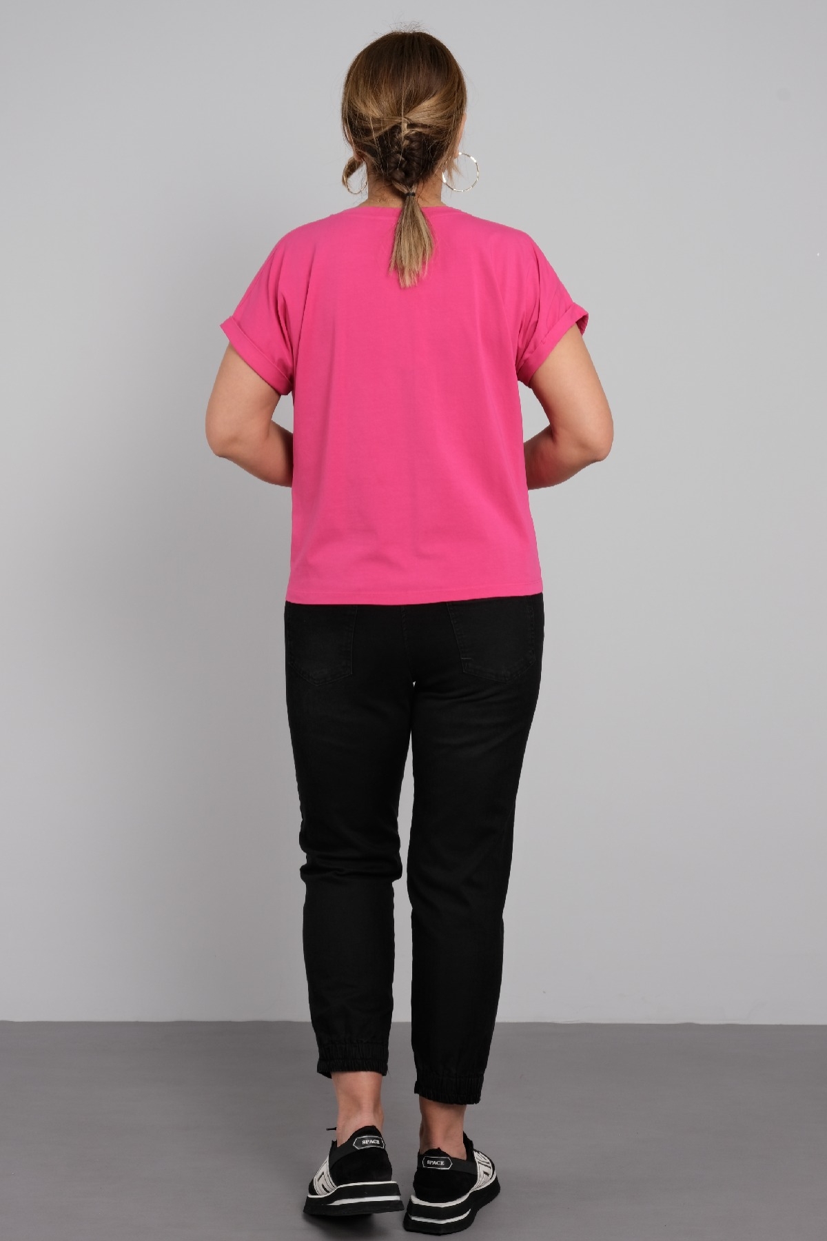 Two-Piece Suit-FUCHIA - BLACK