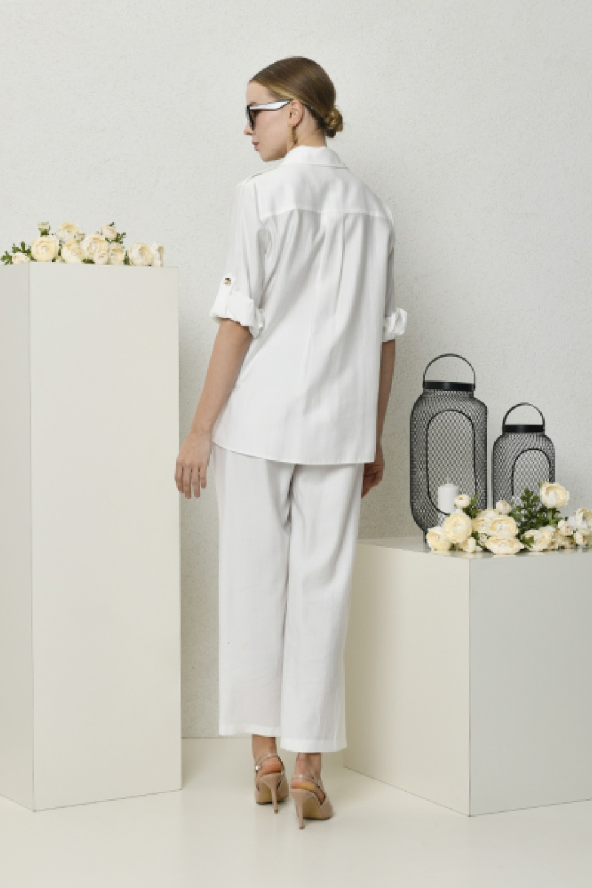 Two-Piece Suit-White