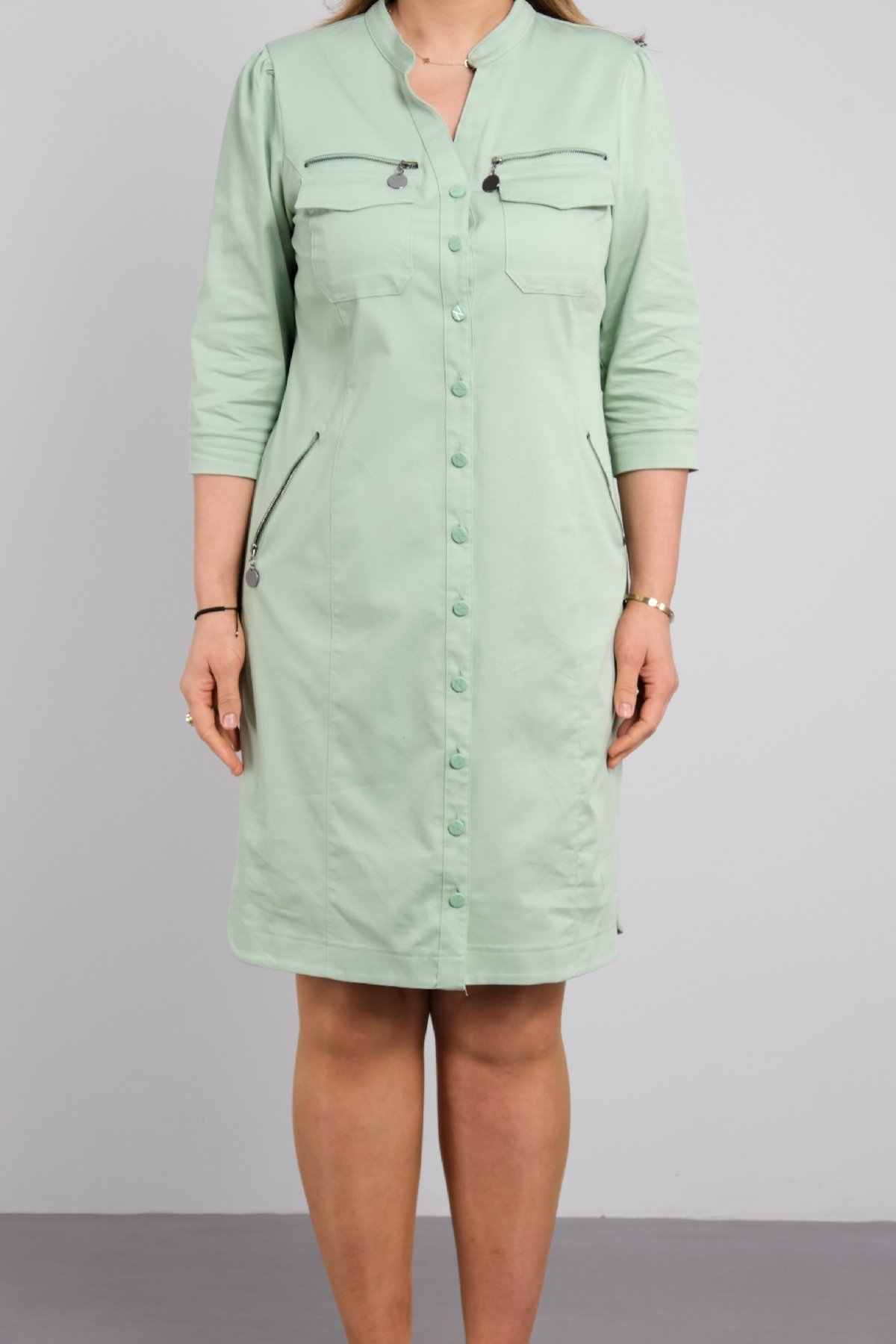 Günlük Elbiseler-Fıstık Yeşili