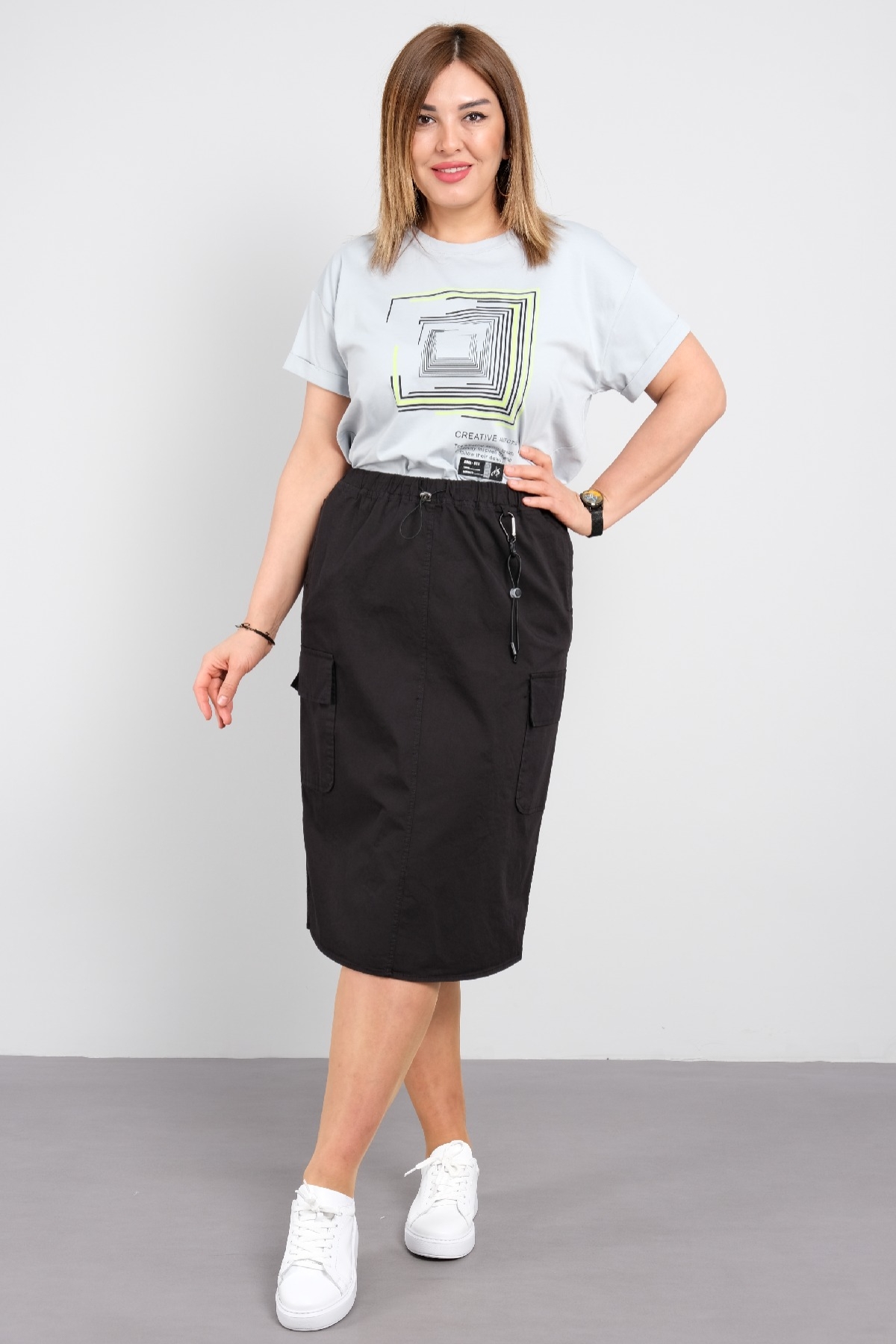 Two-Piece Suit-GRAY - BLACK