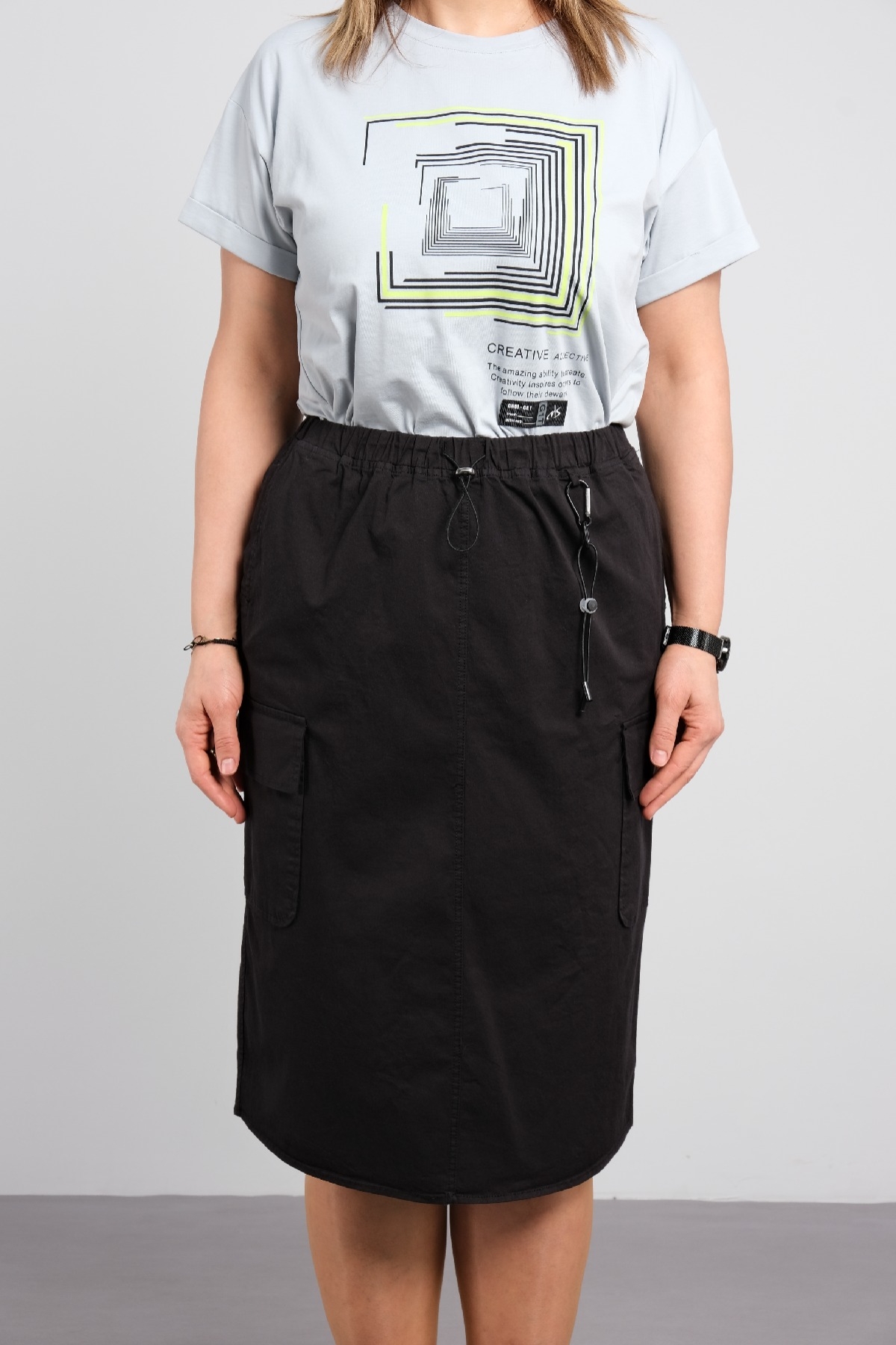 Two-Piece Suit-GRAY - BLACK