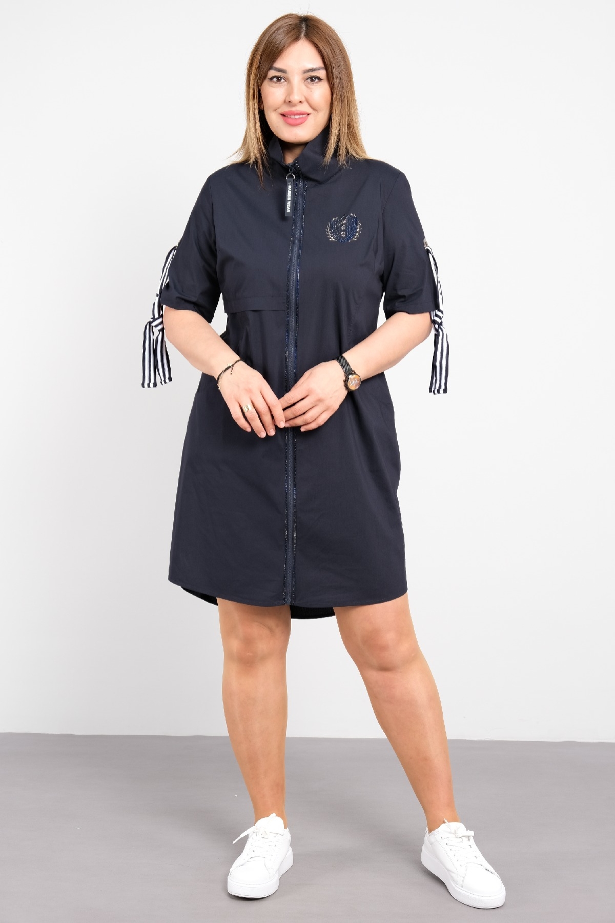 Casual Dresses-Dark Blue