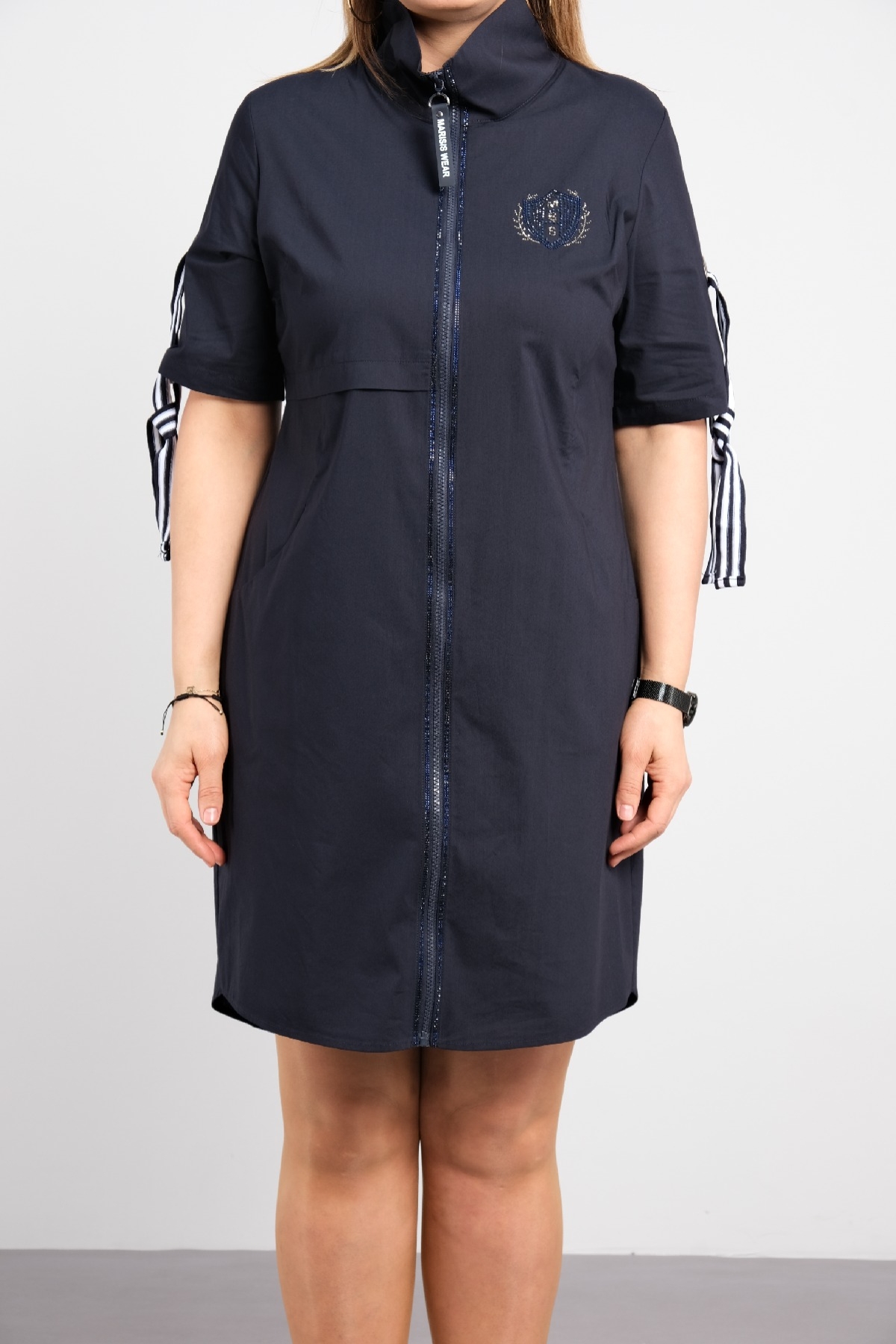 Casual Dresses-Dark Blue