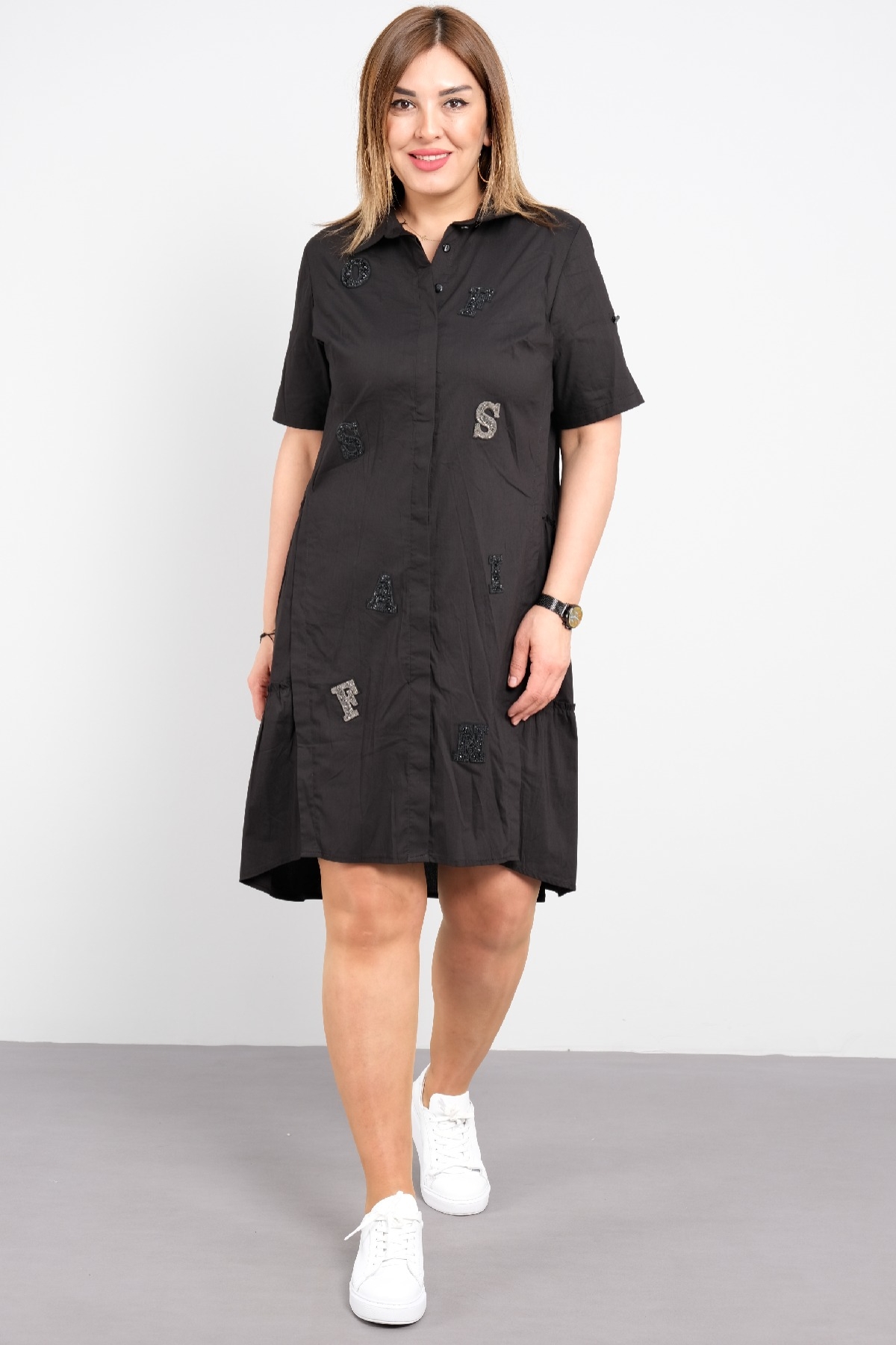 Casual Dresses-Black