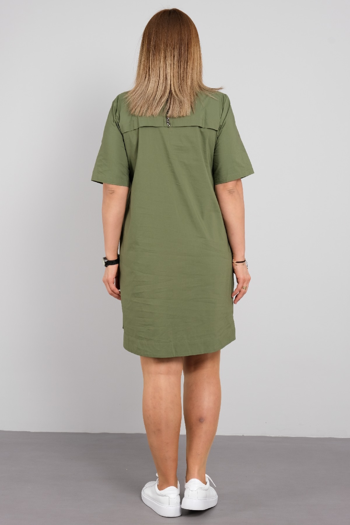 Casual Dresses-Khaki