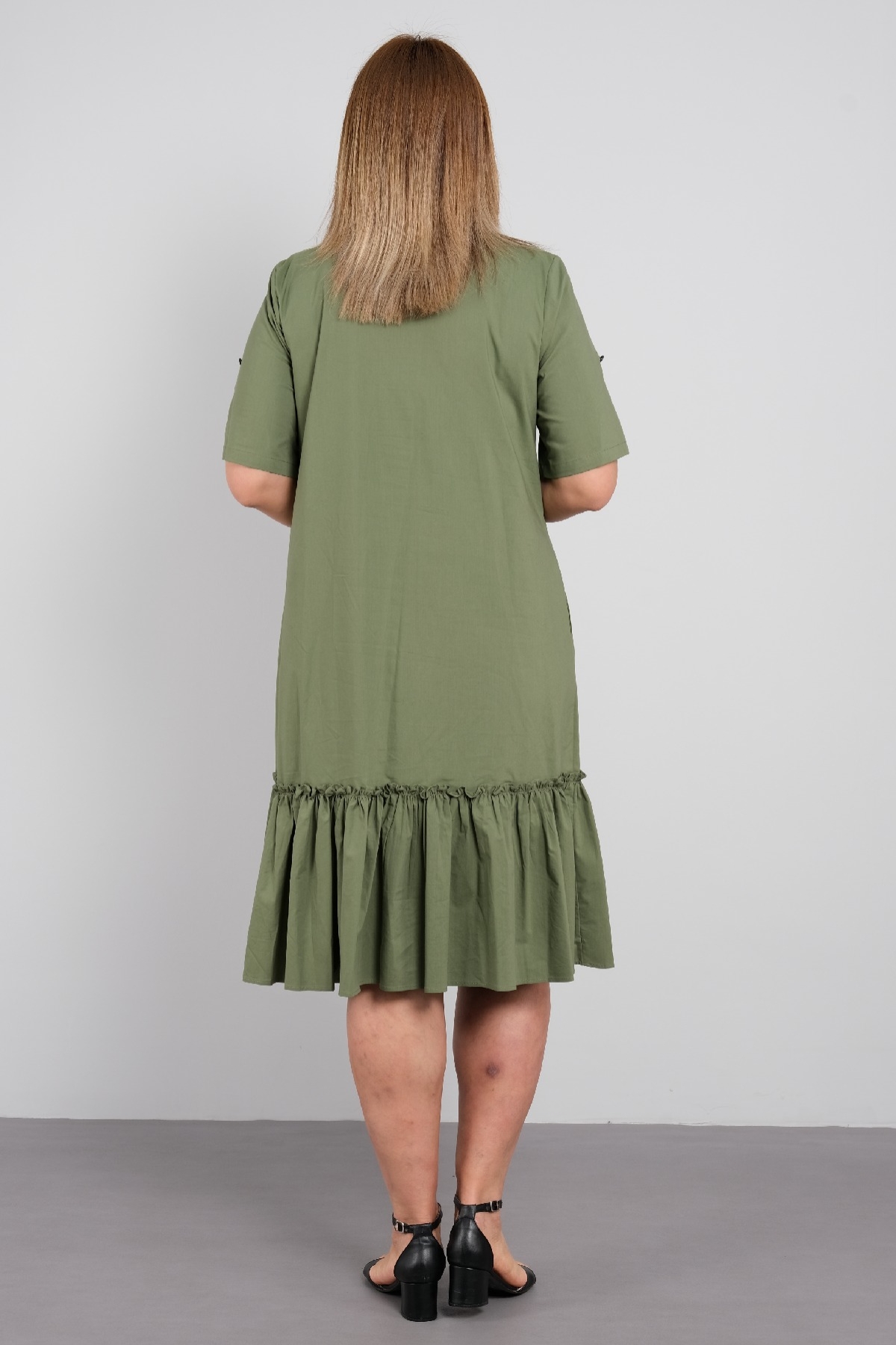 Casual Dresses-Khaki