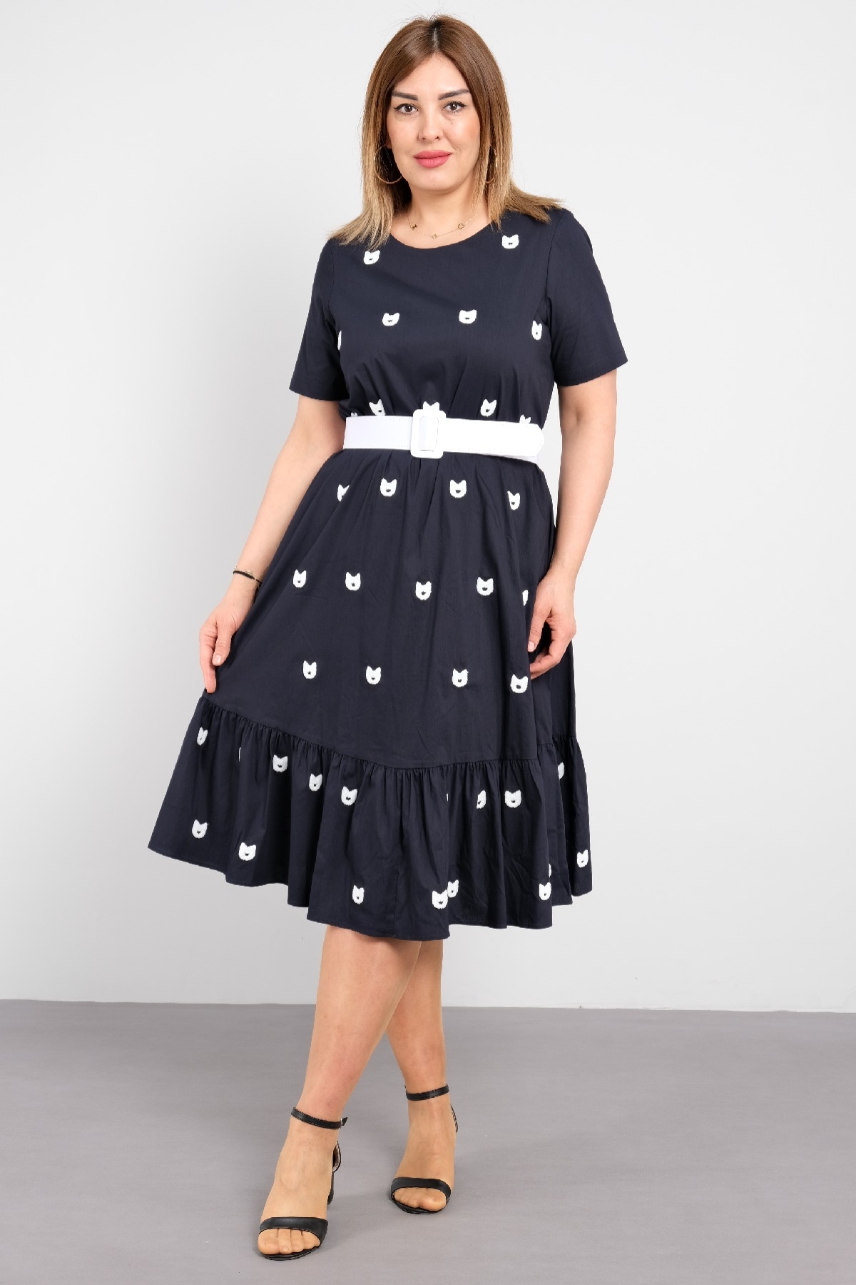 Casual Dresses-Dark Blue