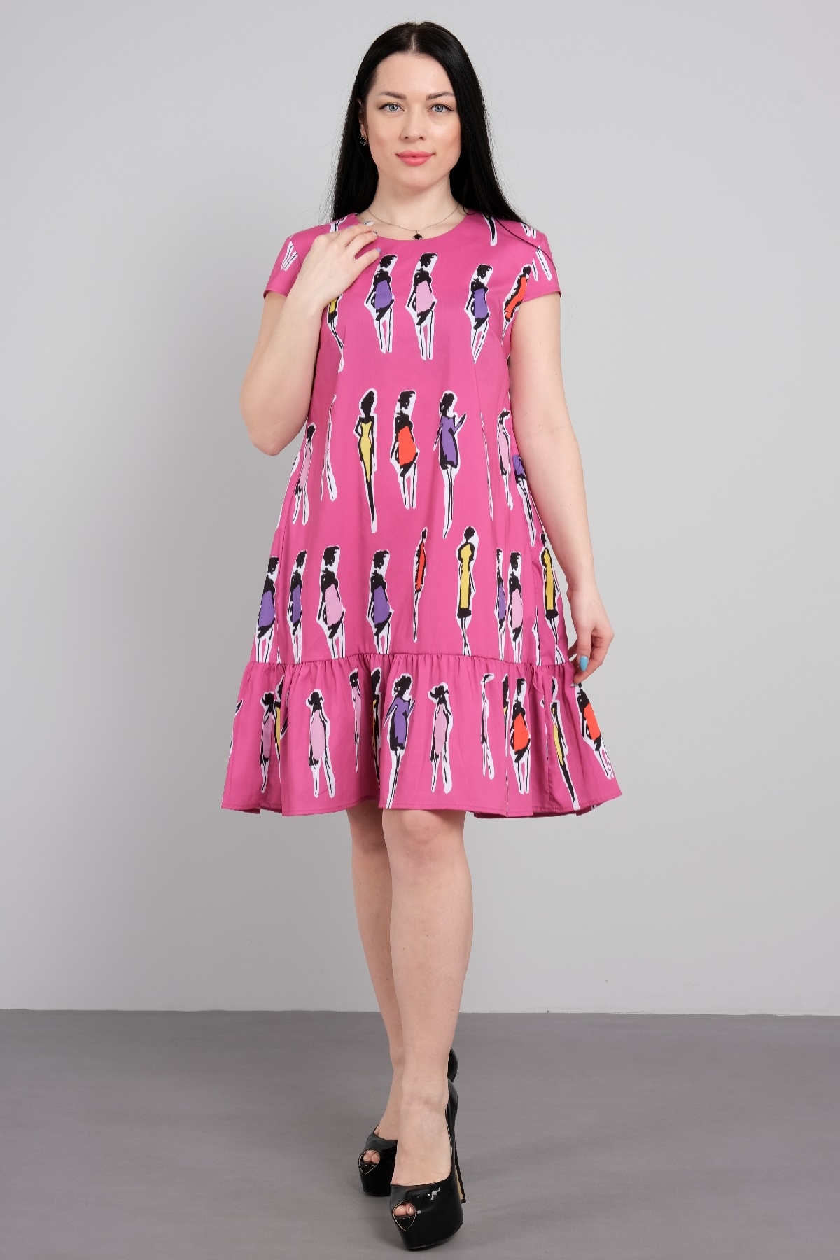 Casual Dresses-Fuchsia