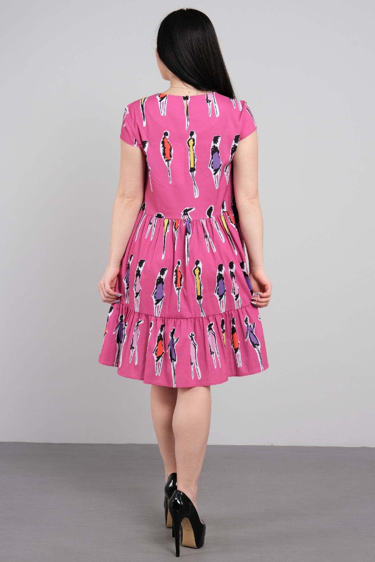 Casual Dresses-Fuchsia