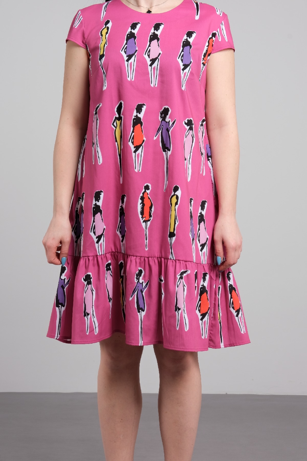 Casual Dresses-Fuchsia