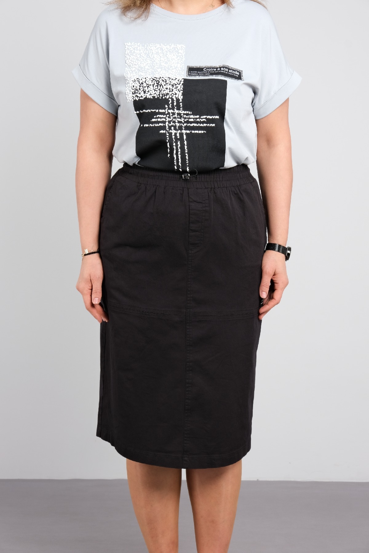 Two-Piece Suit-GRAY - BLACK