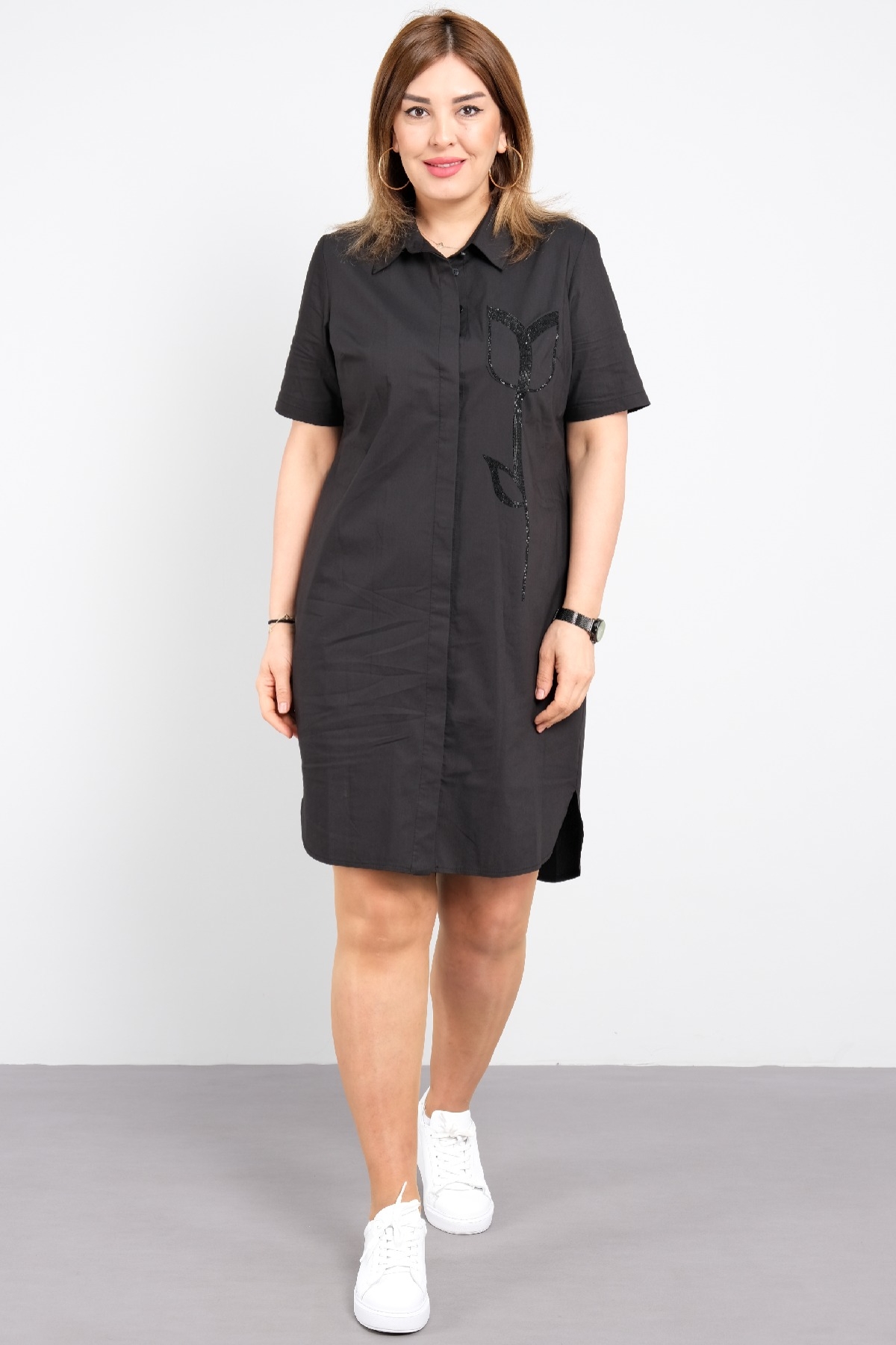 Casual Dresses-Black