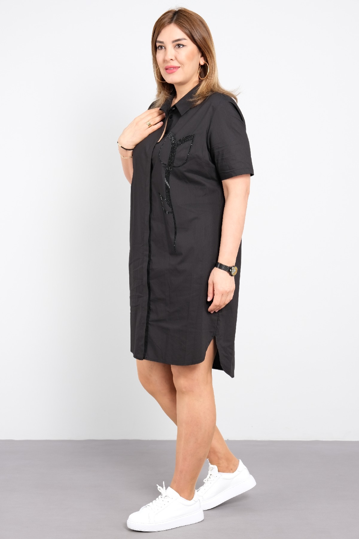 Casual Dresses-Black