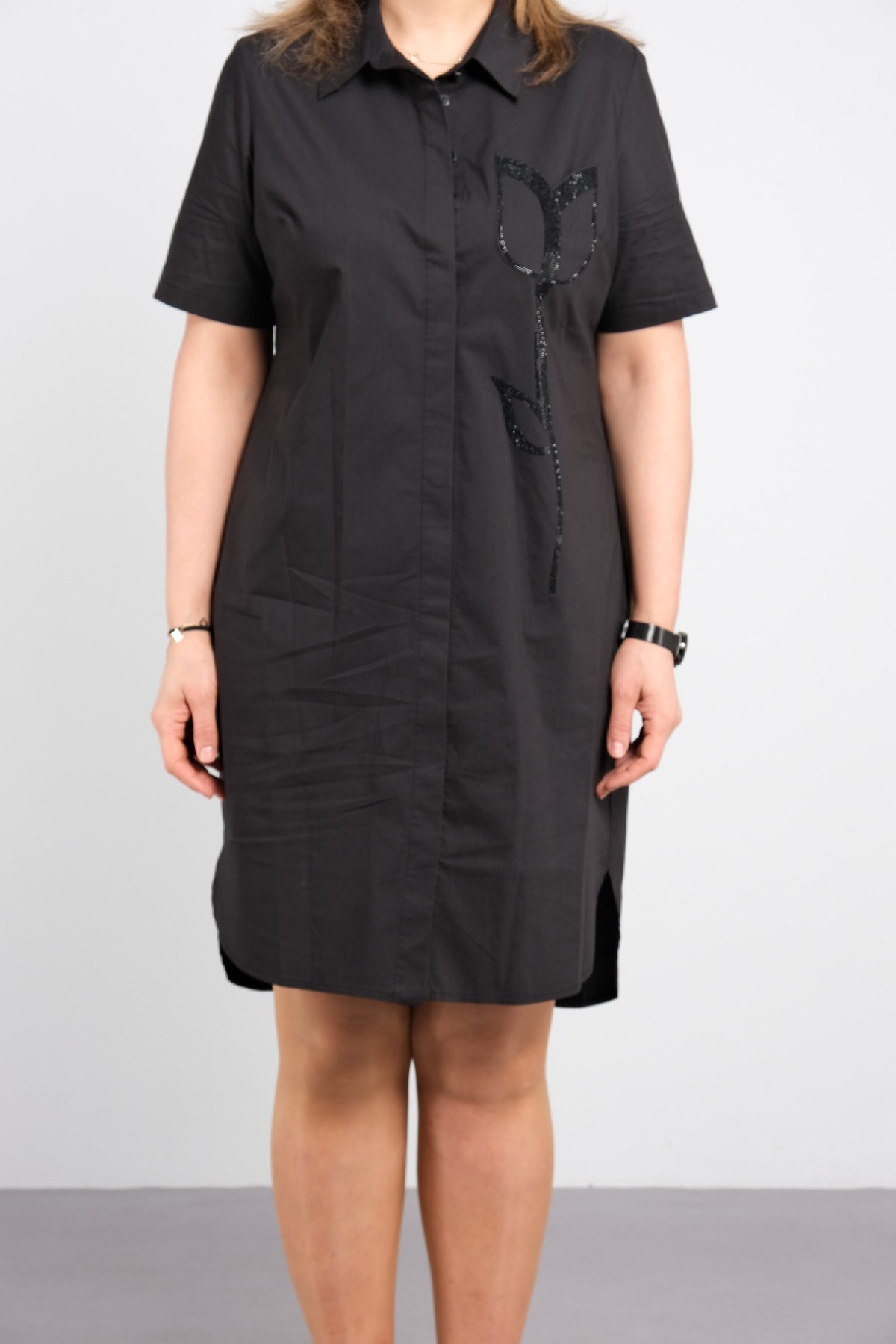 Casual Dresses-Black