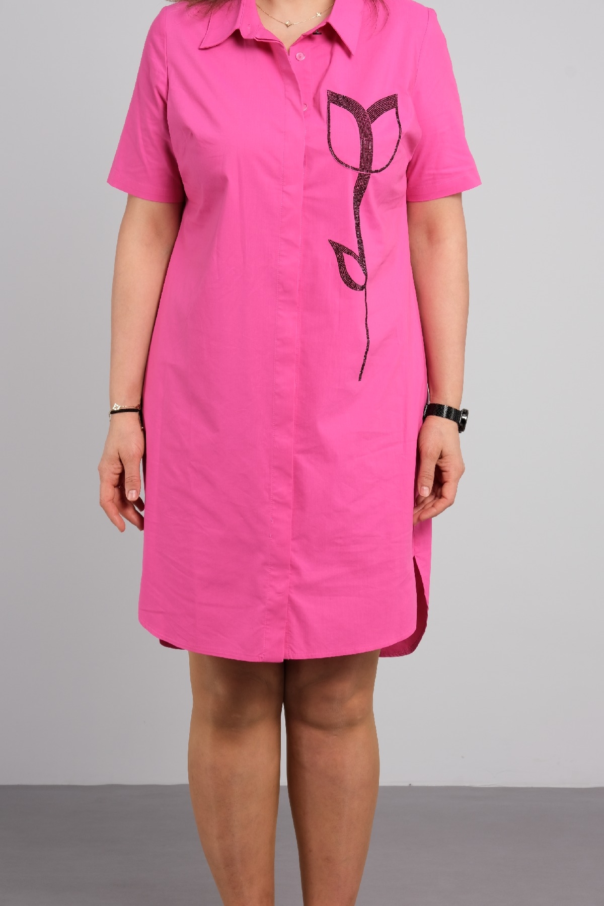 Casual Dresses-Fuchsia