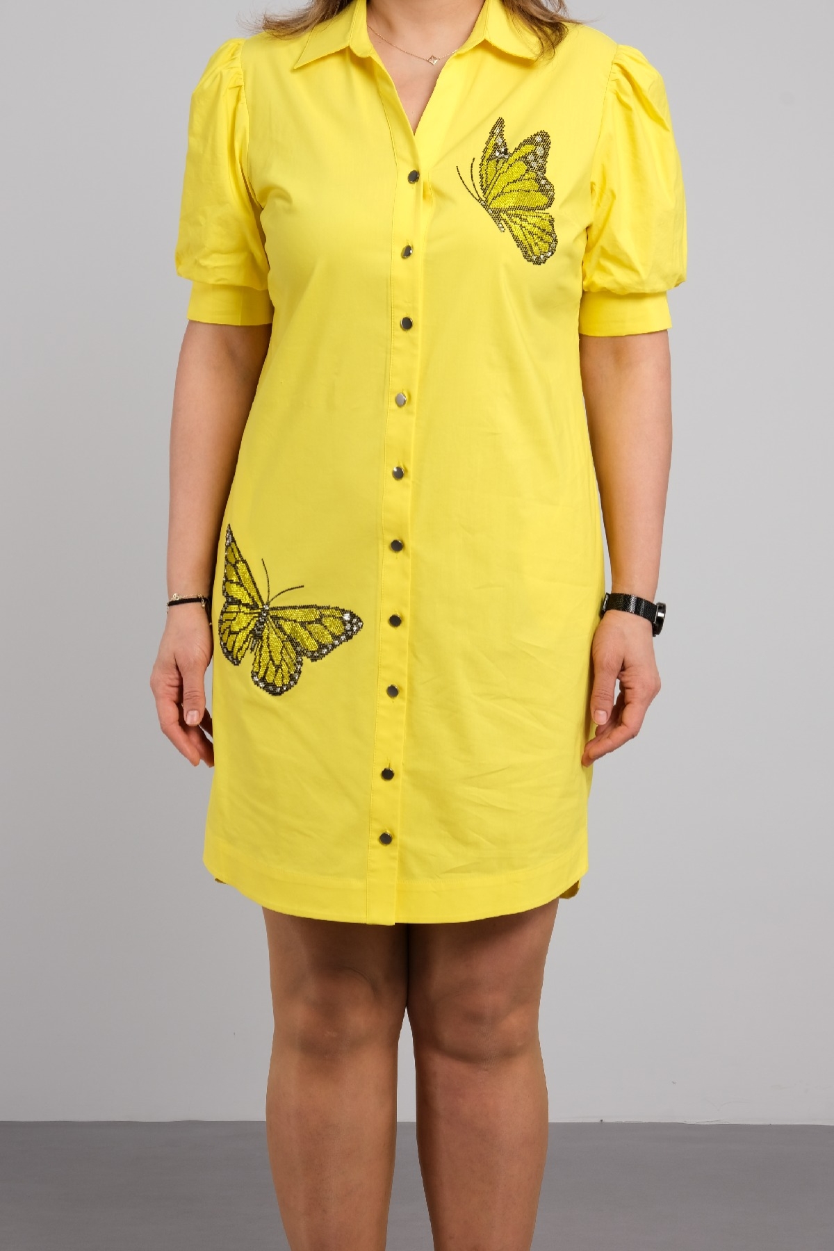 Casual Dresses-Yellow