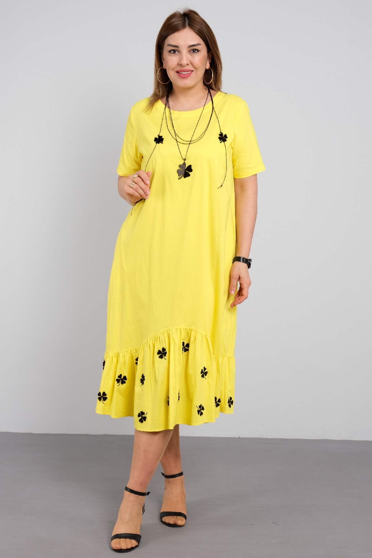 Casual Dresses-Yellow
