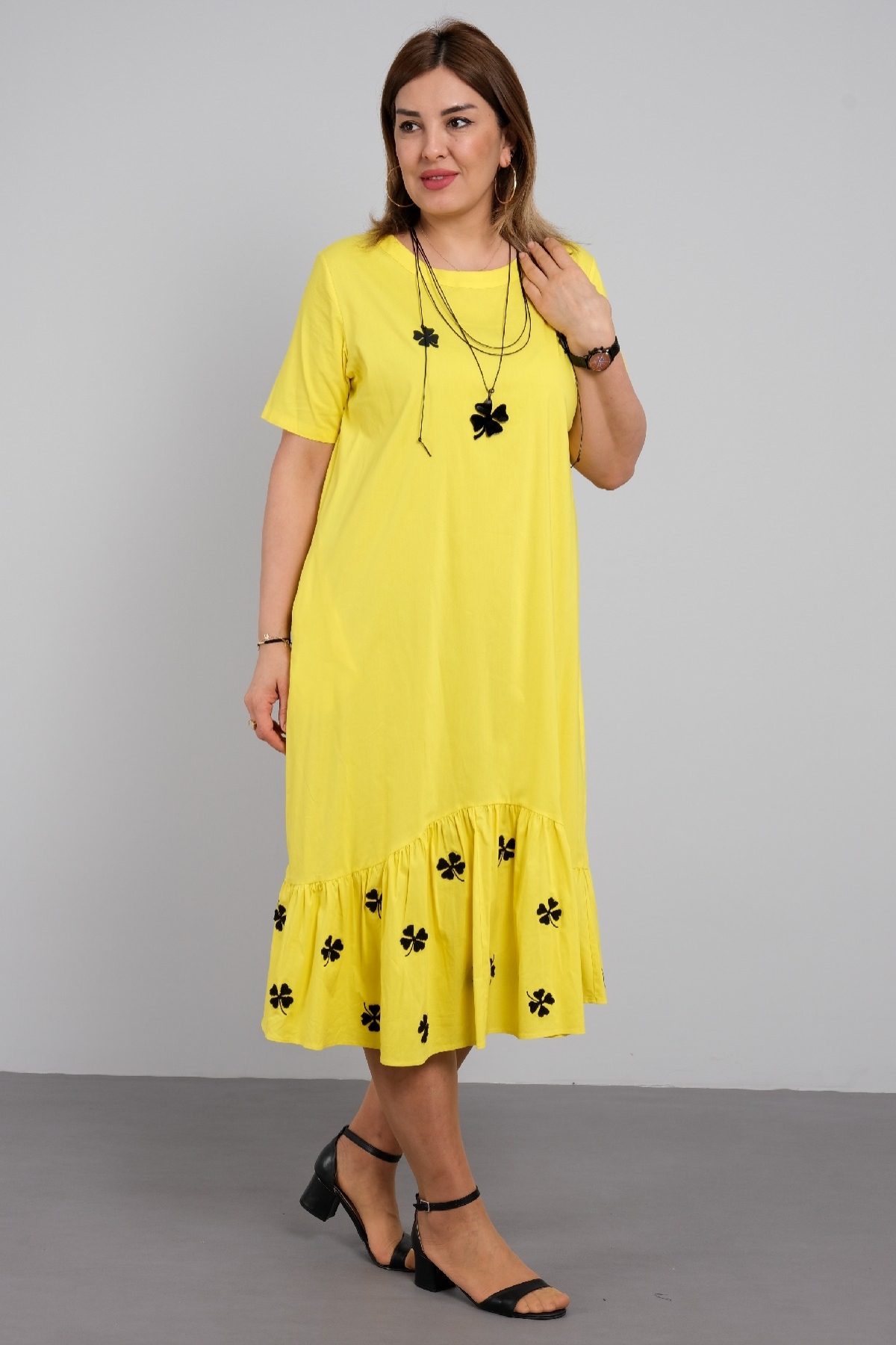 Casual Dresses-Yellow