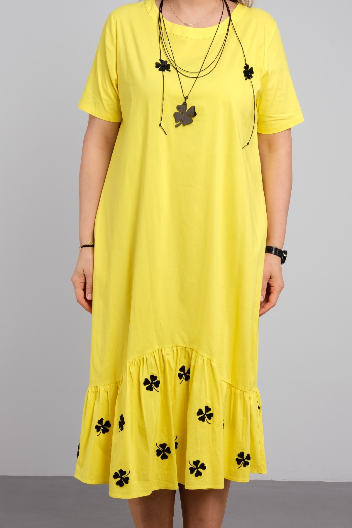 Casual Dresses-Yellow