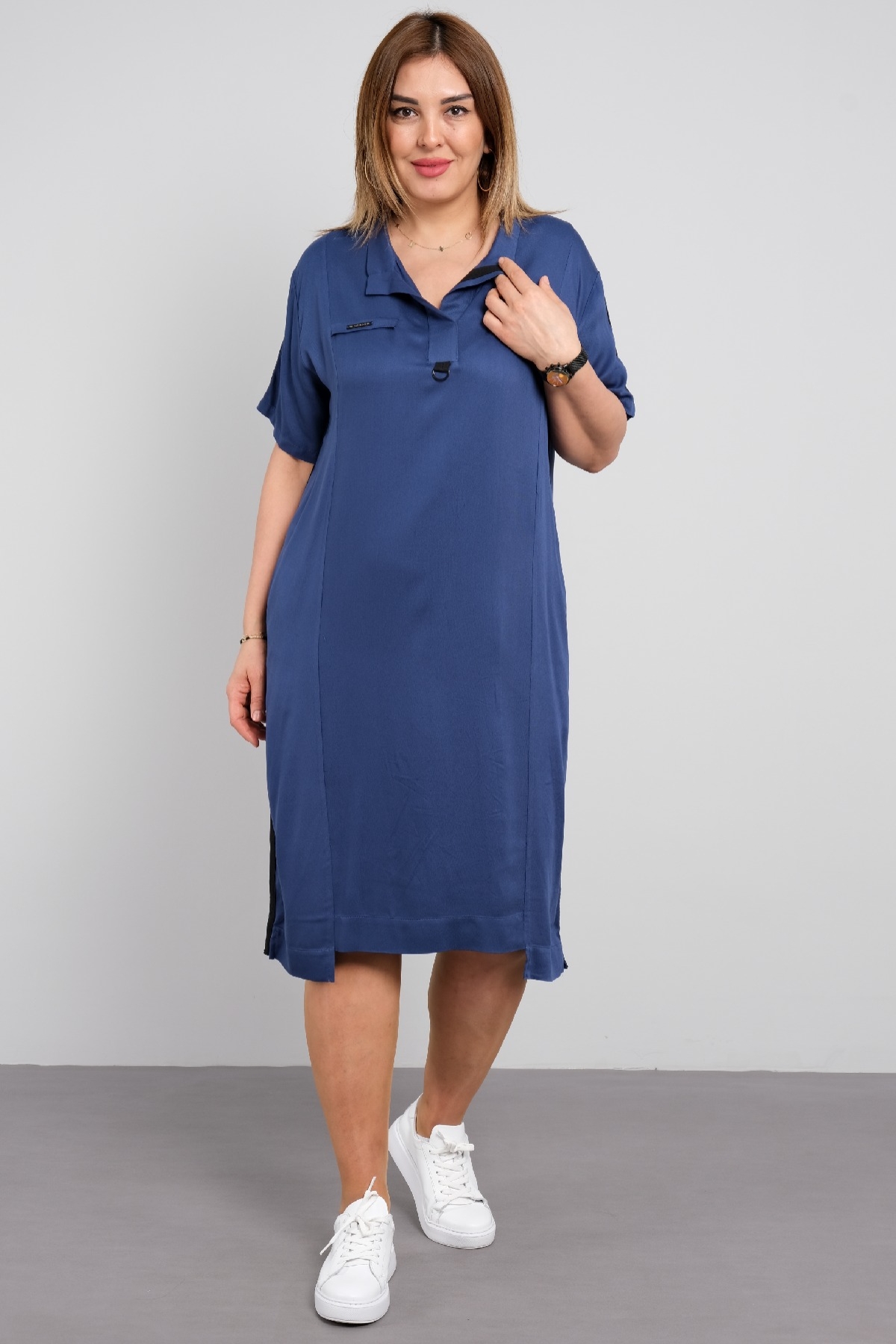 Casual Dresses-Indigo
