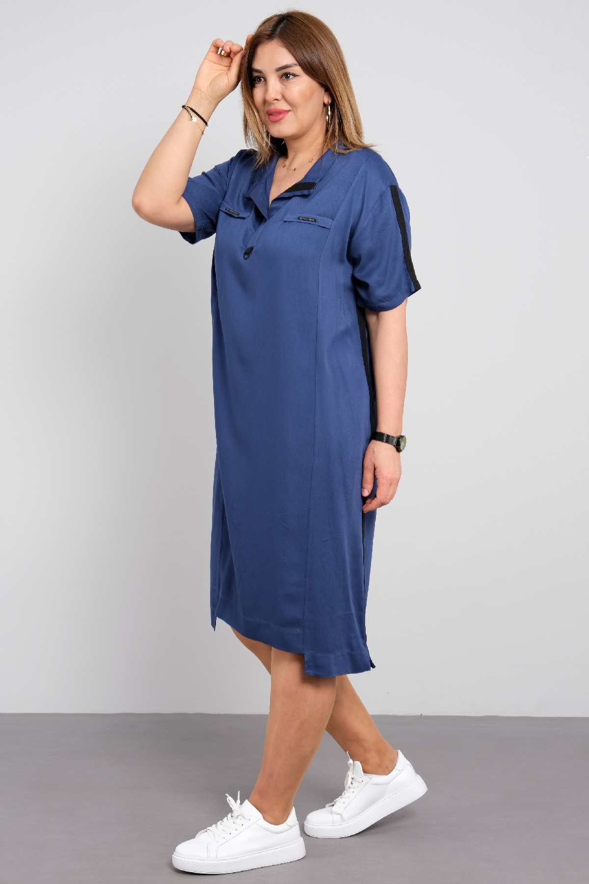 Casual Dresses-Indigo